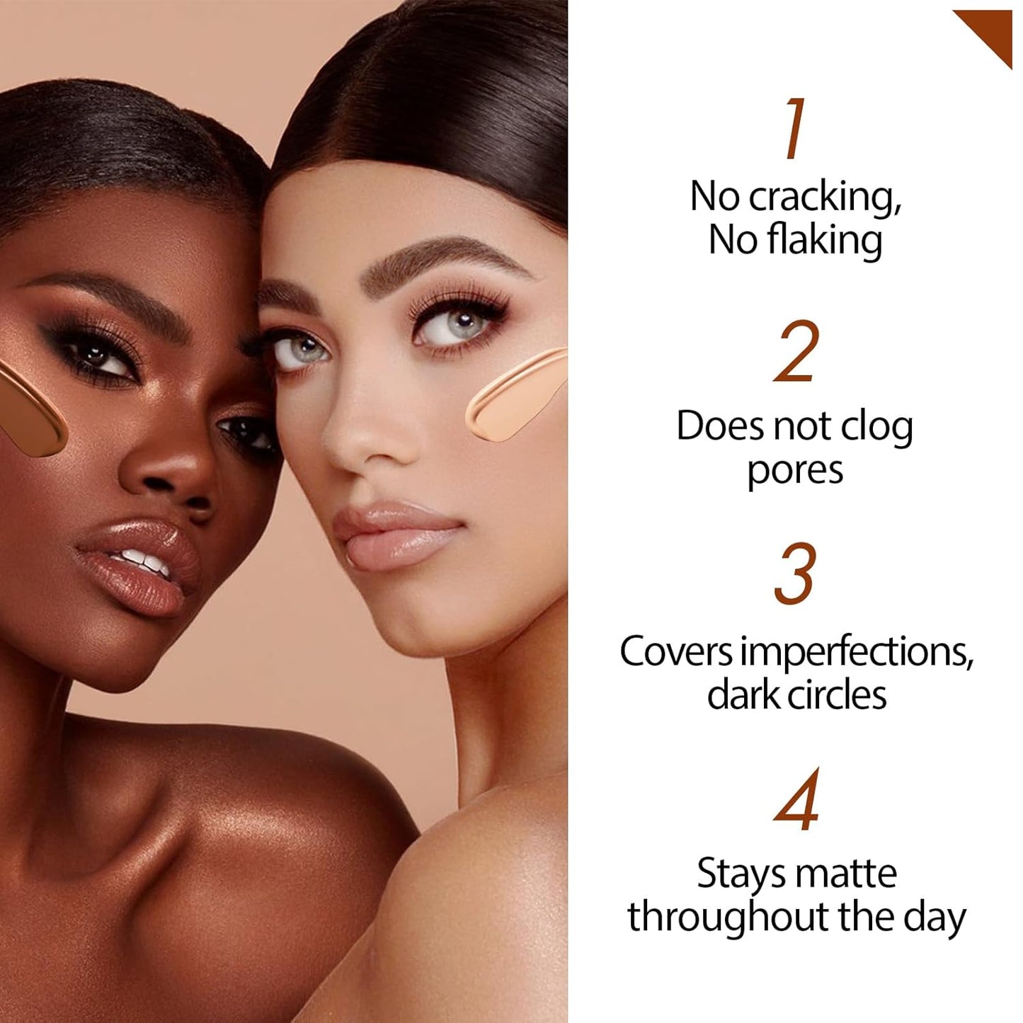 Liquid Concealer Stick Makeup, Hydrating and Lightweight for All Day, Full Coverage 01# LIGHT