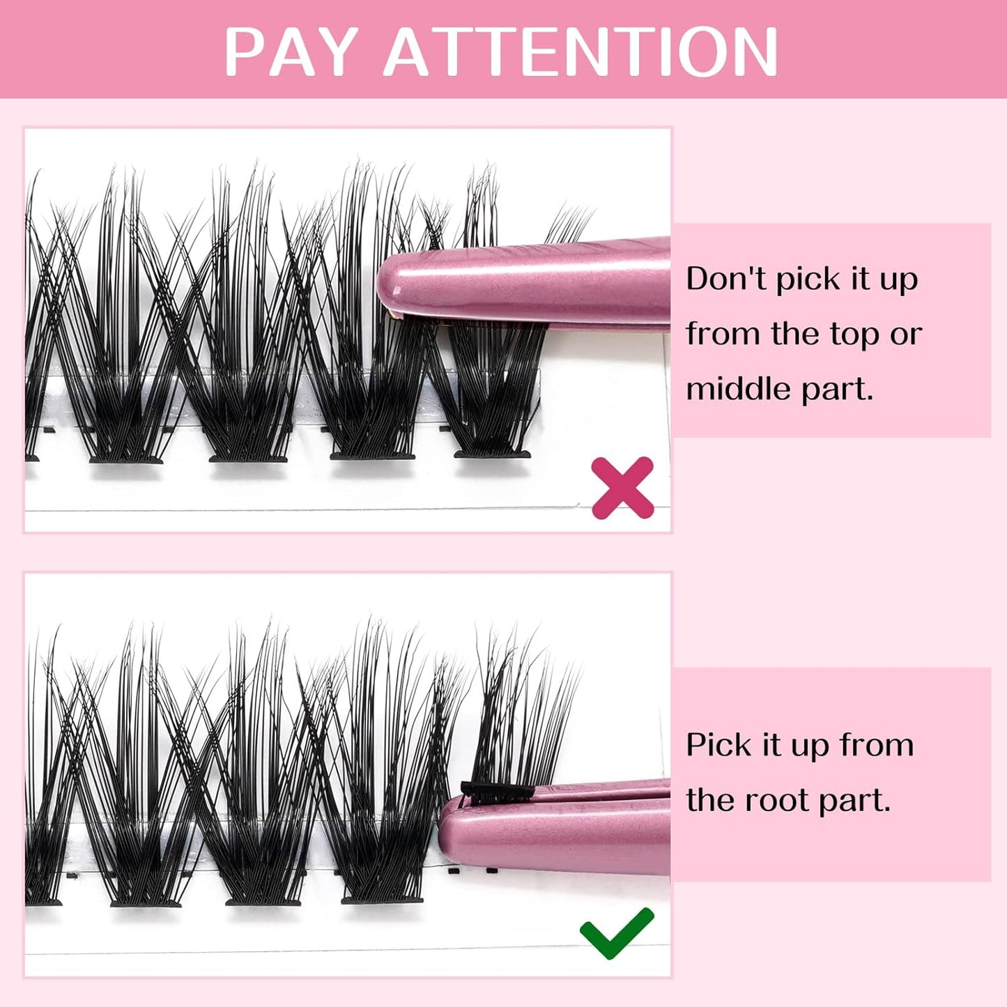 280 Pcs Individual Lashes 30+40-C-9-16mix Cluster Lashes 10D 20D C D Curl Wispy Lashes Bottom Lashes DIY Lashes At Home（30+40-C-9-16mix）