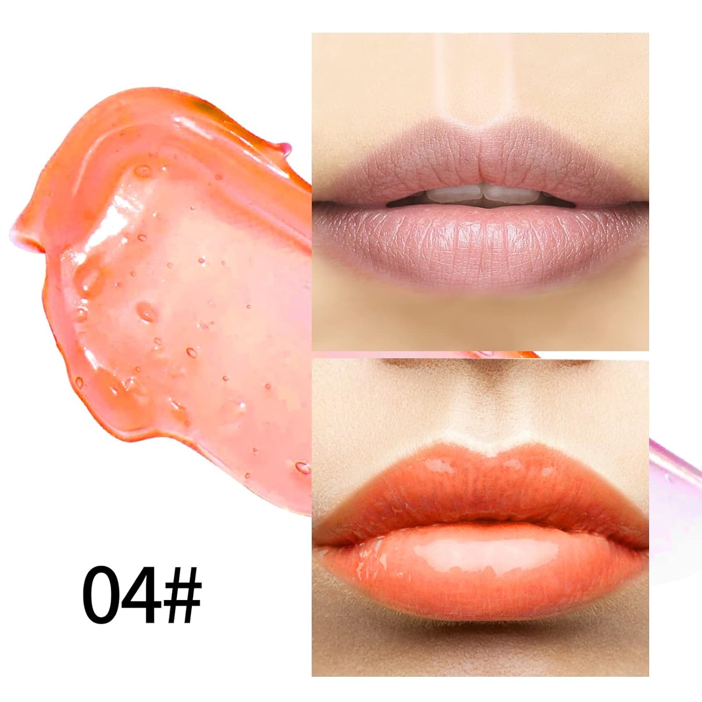 Boobeen Hydrating Lip Oil, Clear Lip Gloss Plumper, Lip Balm for Dry Cracked Lips,Long Lasting Lip Moisturizer Oil for Smoother Lip