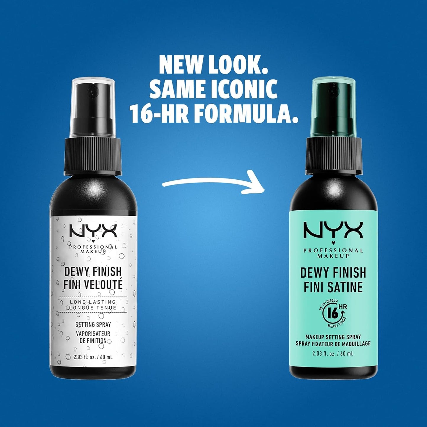 NYX PROFESSIONAL MAKEUP Makeup Setting Spray - Dewy Finish, Long-Lasting Vegan Formula & Butter Gloss, Non-Sticky Lip Gloss - Sugar Glass (Clear)