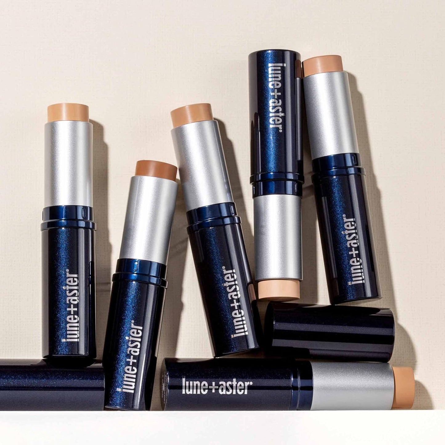 Lune+Aster Dawn to Dusk Foundation Stick - Deep Almond, Cream, All Skin Types