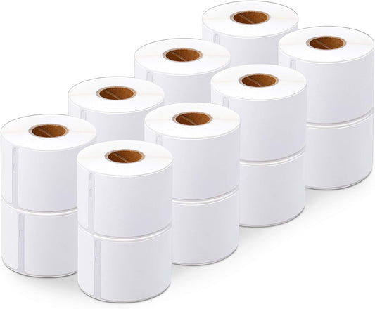 Aegis Adhesives - 2-1/8" X 2-3/4" Replacement for DYMO 30258 (16 Rolls/6400 Labels) Direct Thermal Diskette Media and Veterinary Labels - Compatible With LabelWriter 450, 450 Turbo, 4XL (NOT 550, 5XL)