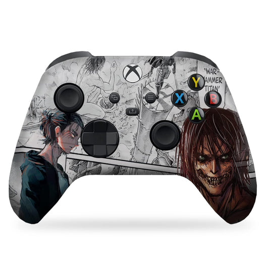 Attackk On Titan Custom X-box Controller Wireless compatible with X-box One/X-box Series X/S by DreamController | Proudly Customized in USA with Permanent HYDRO-DIP Printing(NOT JUST A SKIN) (MODDED)