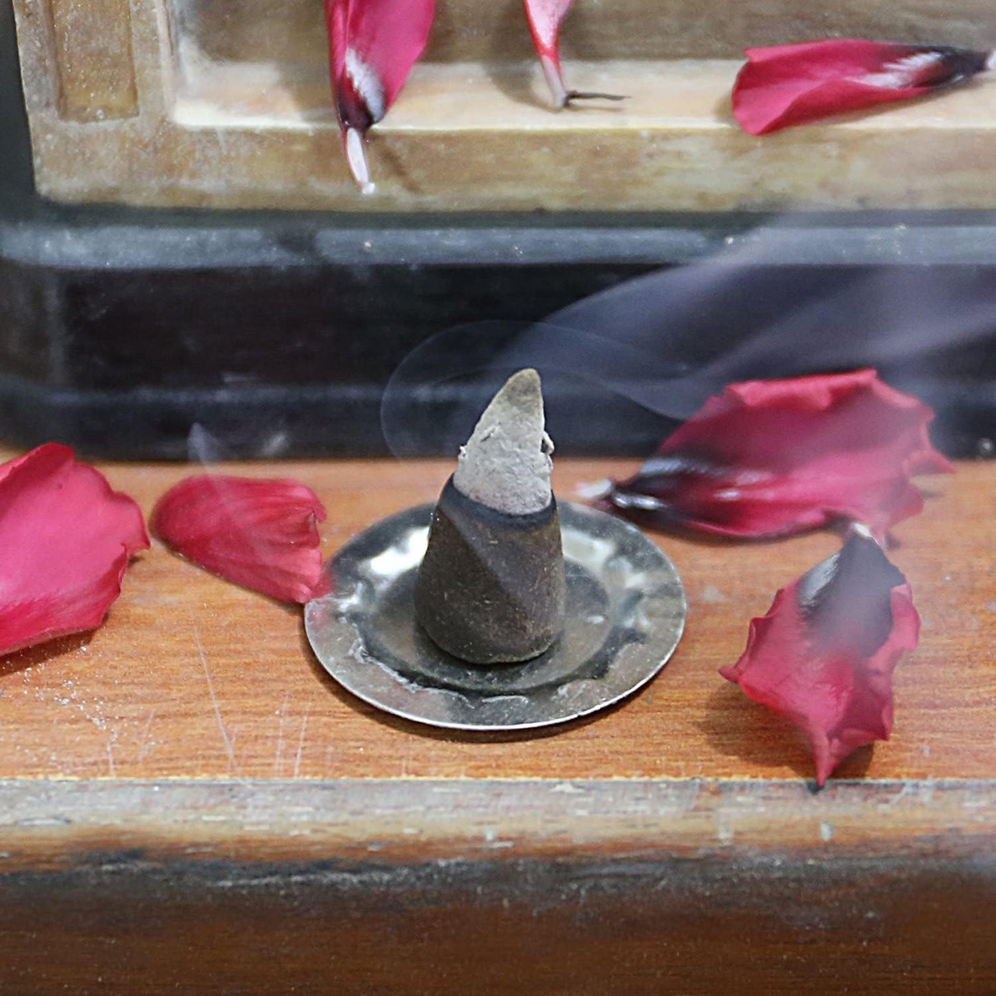 Yajna Rose 100%-Natural-Incense-Cones Handmade-Hand-Dipped Organic-Chemicals-Free for-Purification-Relaxation-Positivity-Yoga-Meditation The-Best-scents (60 Count)