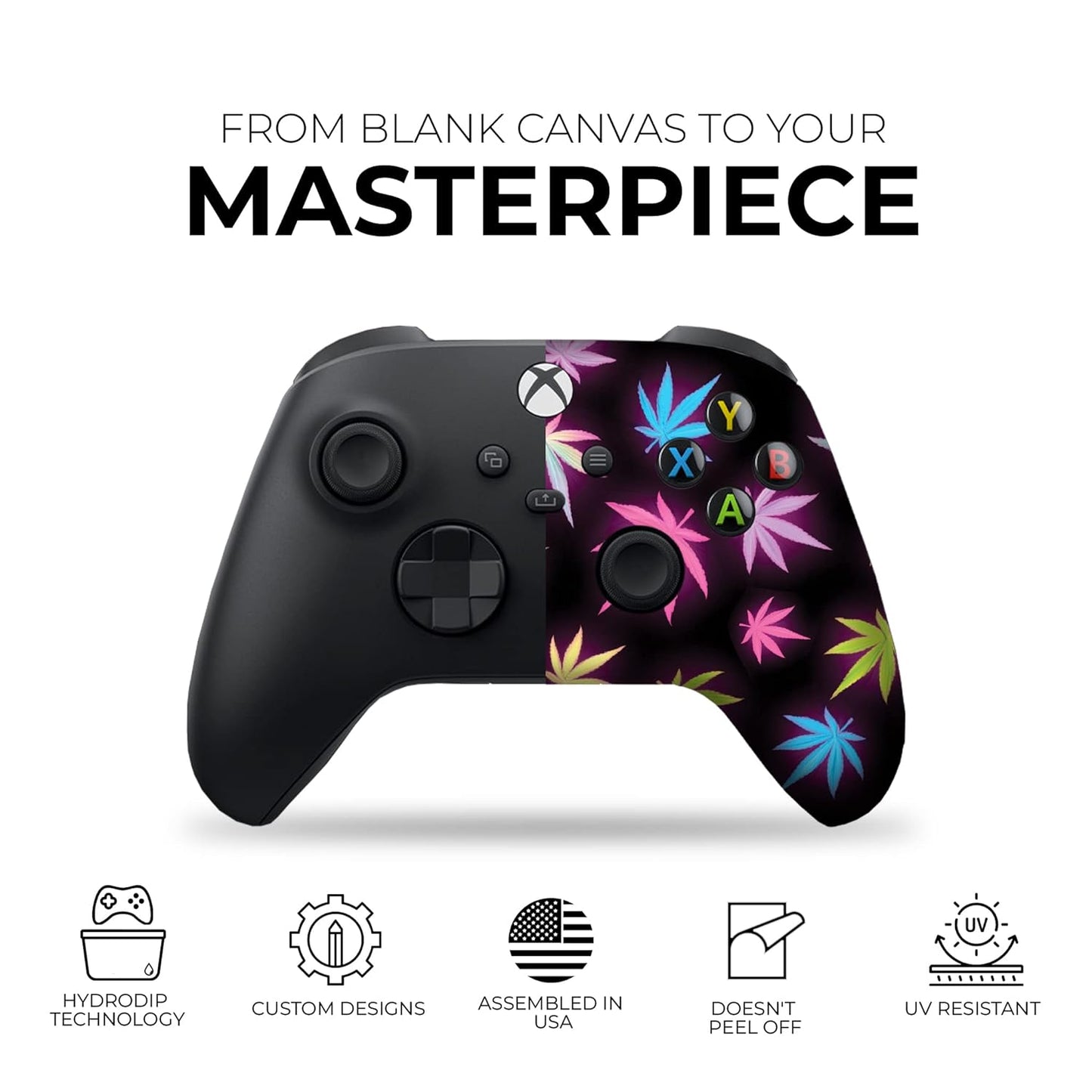 DreamController Original X-box Modded Controller Special Edition Customized Compatible with X-box One S/X-box Series X/S & Windows 10 Made with Advanced HydroDip Print Technology (Not Just a Skin)