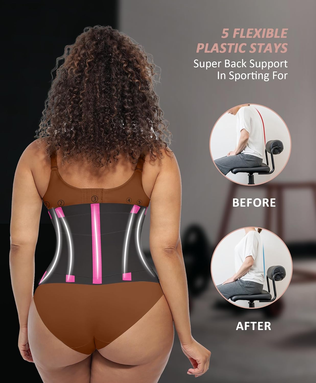 FeelinGirl Waist Trainer Belt Waist Cincher Trimmer Ab Belt Tummy Control Body Shaper with Triple Wrap Women and Men