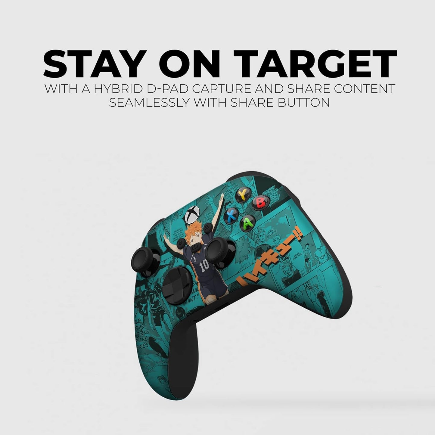 DreamController Haikyyuu Hinatta Custom X-box Controller Wireless compatible with X-box One/Series X/S Proudly Customized in USA with Permanent HYDRO-DIP Printing (NOT JUST A SKIN)
