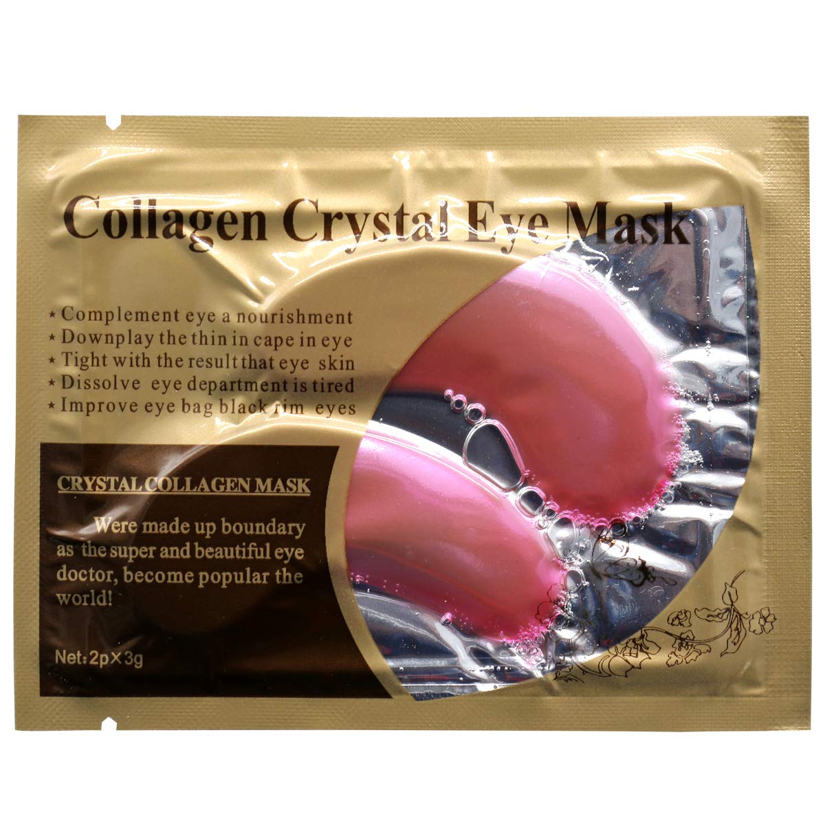 Under Eye Patches- Jakuva 30 Pairs Collagen Eye Masks Eye Patches for Dark Circles and Puffy Eyes, Reduce Wrinkles, Gel Eye Mask Skincare for Moisturizing, Eye Bags Treatment, Pink