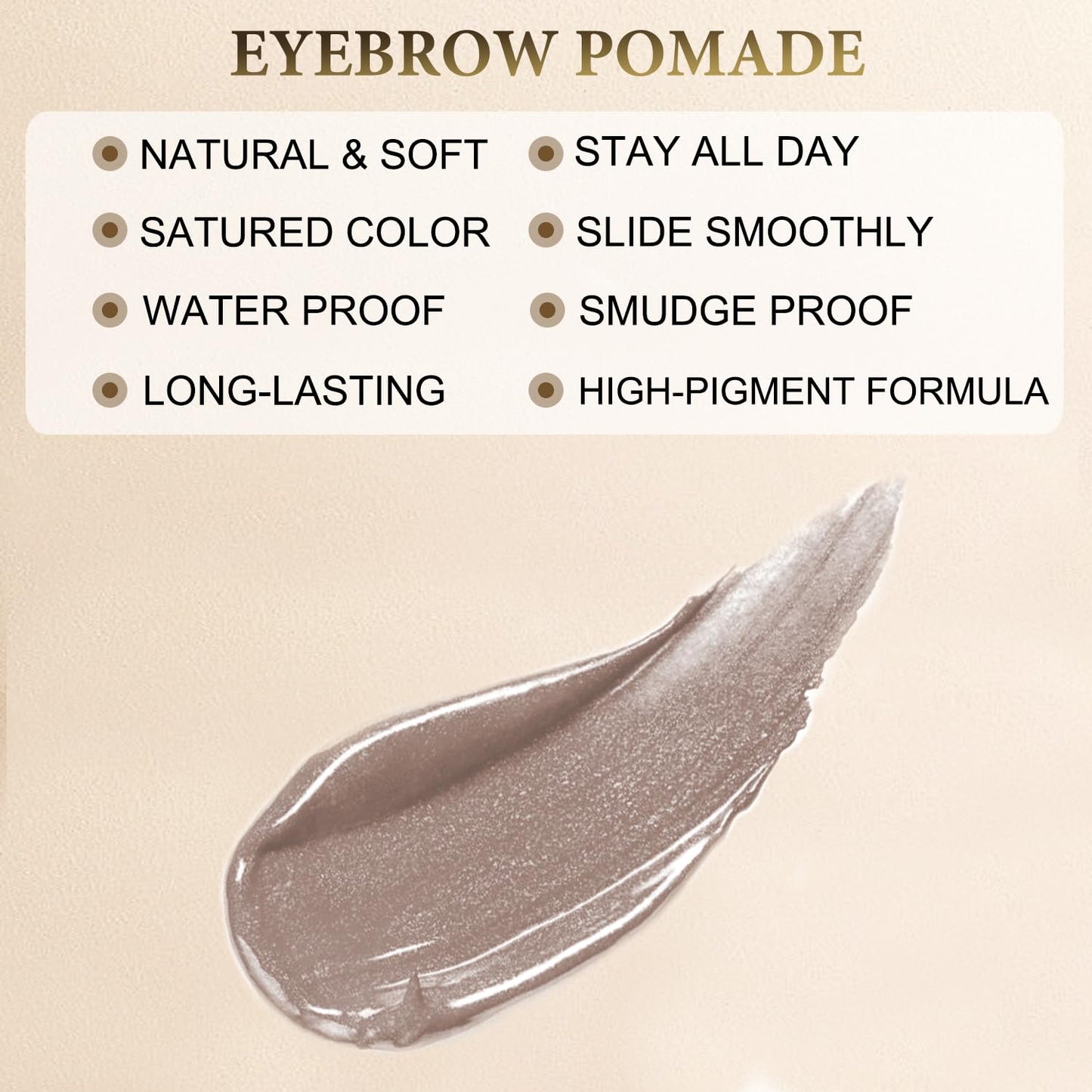 LAVONE Eyebrow Stamp Pencil Kit for Eyebrows Makeup, with Waterproof Eyebrow Pencil, Eyeliner, Eyebrow Pomade, and Dual-ended Eyebrow Brush - Ash Blonde