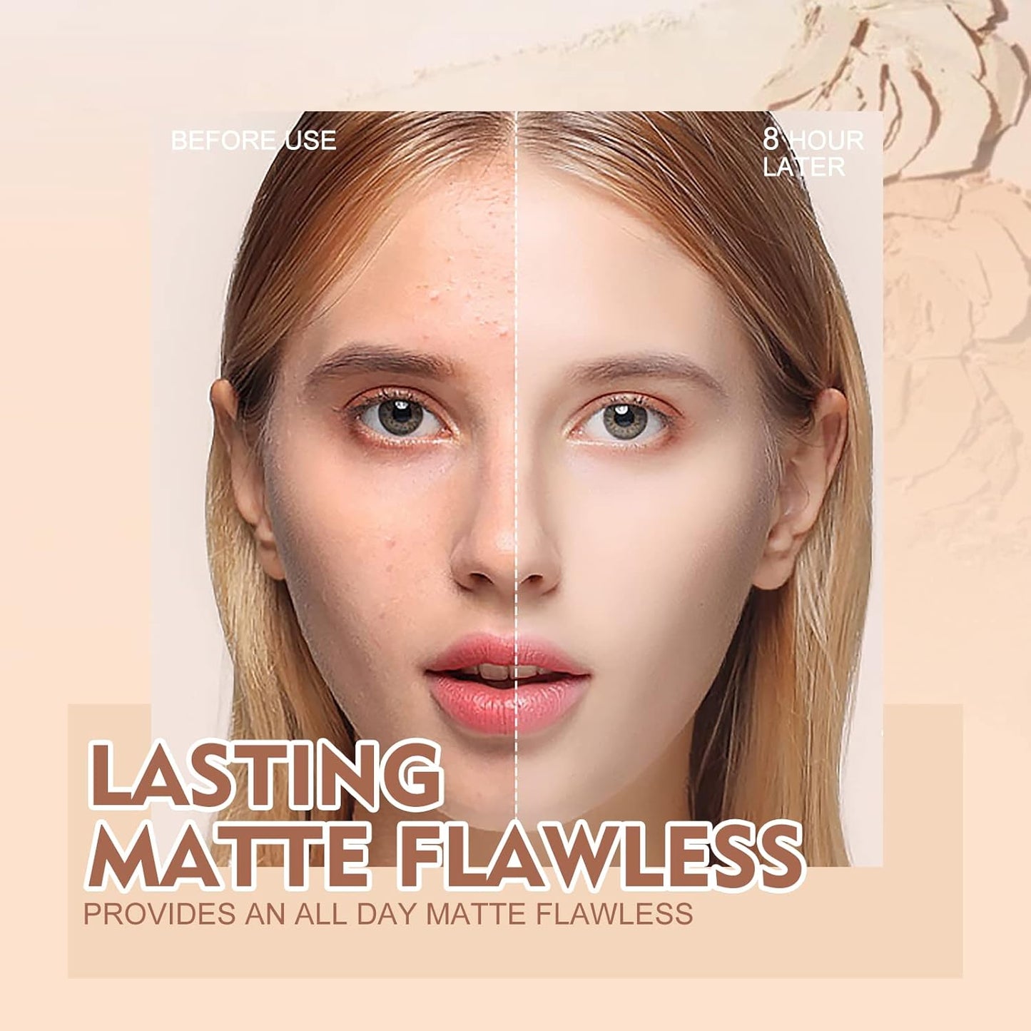 SACE LADY Face Pressed Powder Sets Makeup, Controls Shine, Smooth Fine Lines for Flawless Lightweight Finishing Effect, Long Lasting Compact Cosmetics Cruelty-free, 0.35oz (#03)