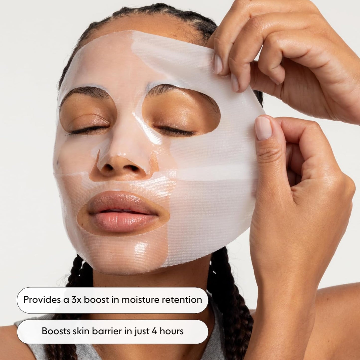 LOOPS Dew Cloud Ultra Hydrating Hydrogel Korean Face Mask for Every Skin Type - Five Ultra Hydrating Collagen Masks to Deeply Moisturize and Restore Your Skin - 5 pc