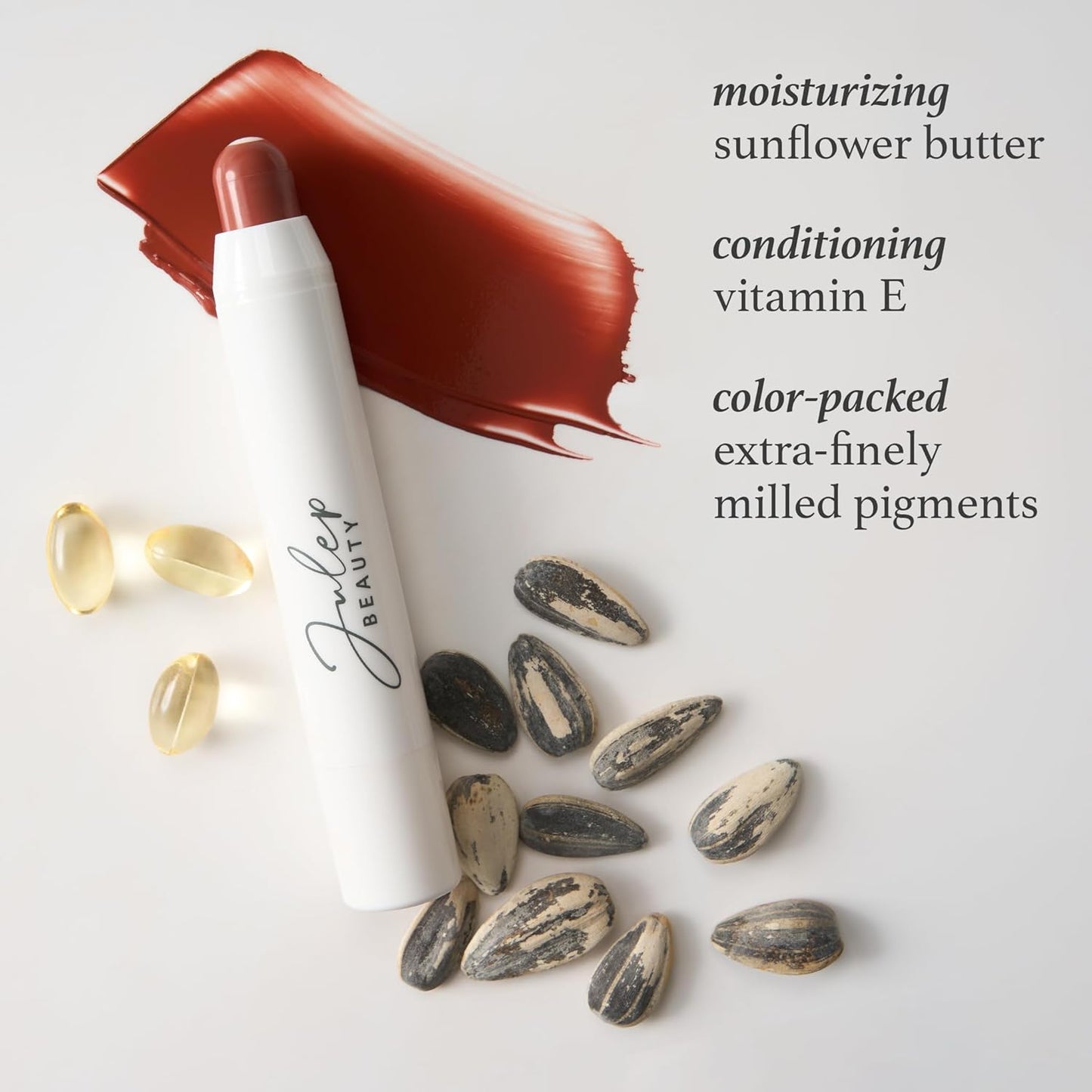 Julep It's Balm Tint of Color Lip Balm - Rosewood Nude | Hydrating Lip Color with Vitamin E Core | Natural Gloss Finish | Vegan & Cruelty-Free