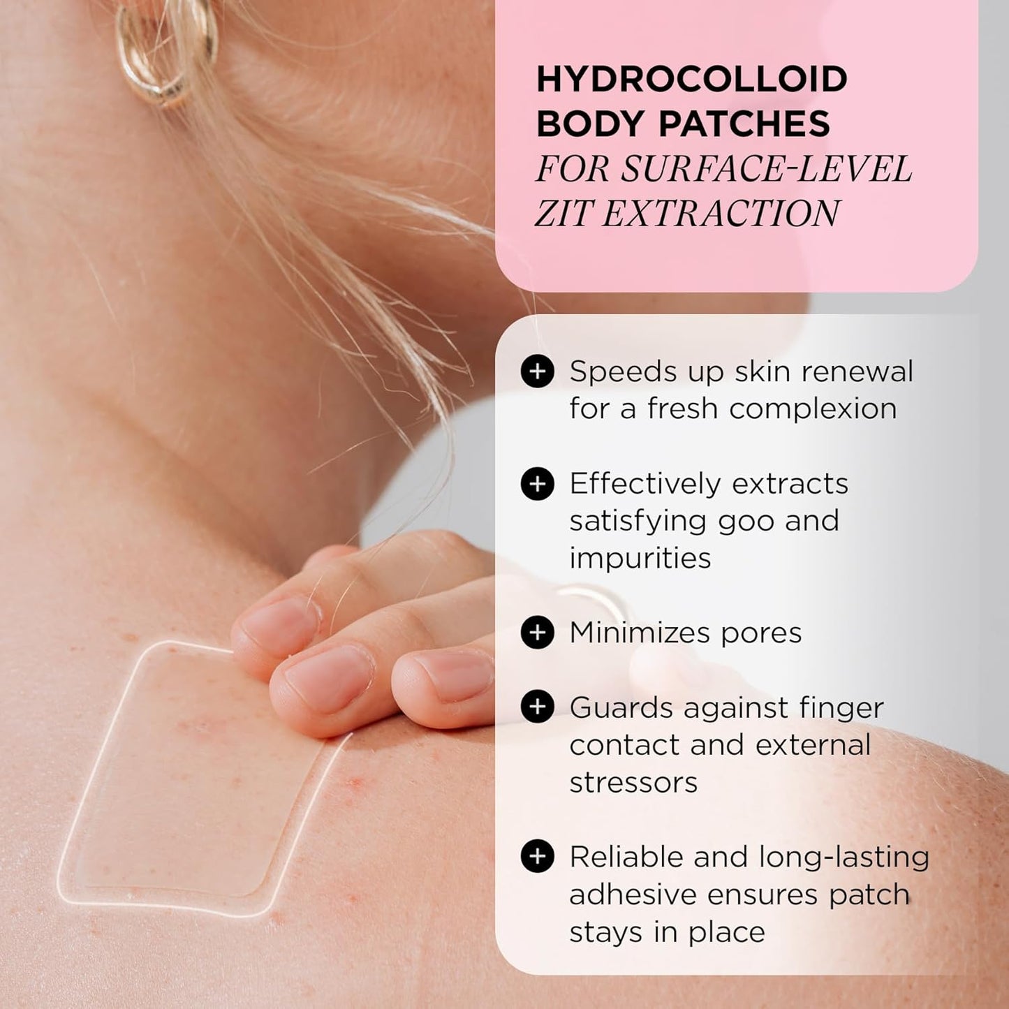 ZitSticka Pimple Patches for Face and Body, Goo Getter Hydrocolloid Patches to Cover Zits & Blemishes, Acne Patches or Zit Spot Stickers, Body Blemish Patch (Body Patch 9 Pack)