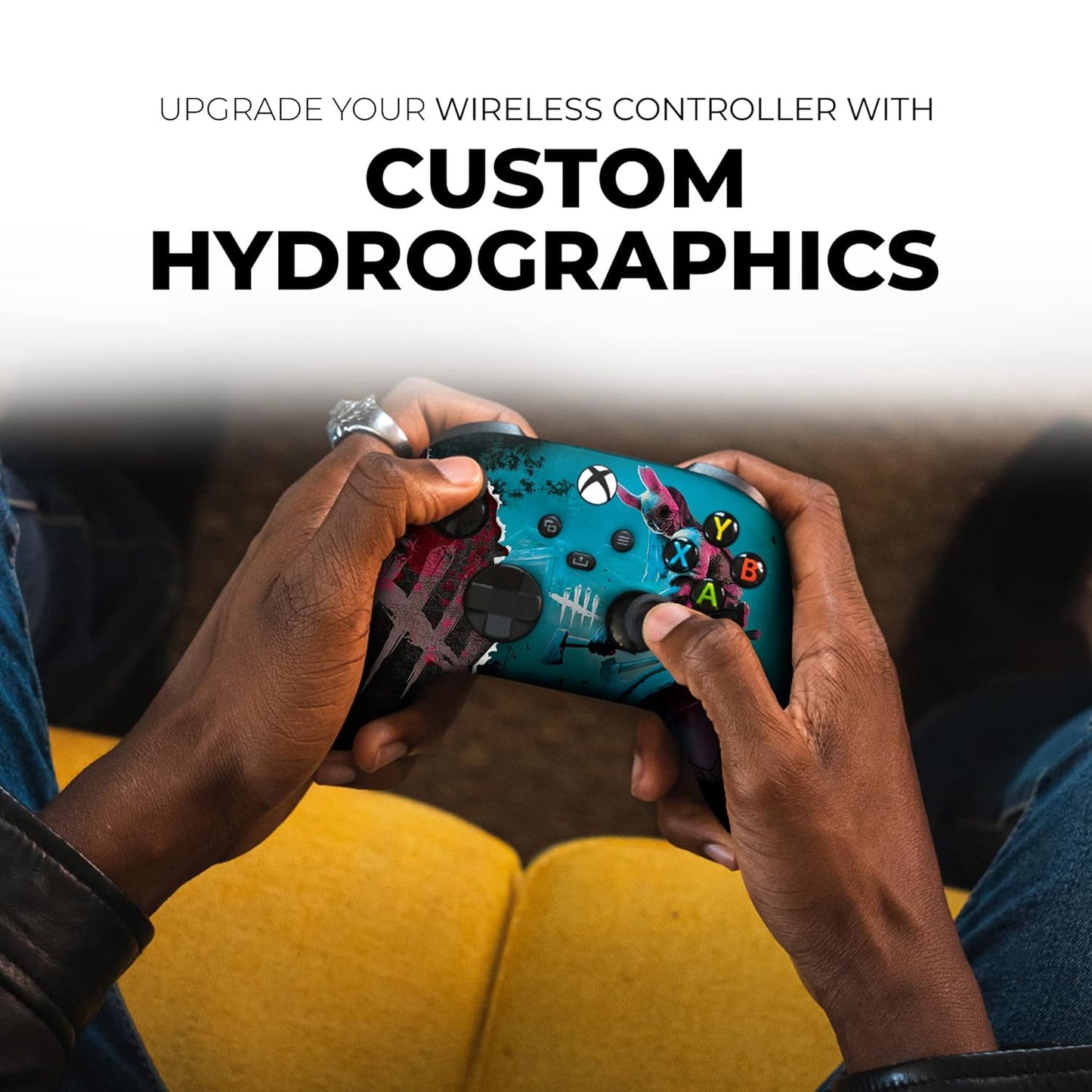 DreamController Dead By Daylighht Custom X-box Controller Wireless compatible with X-box One/Series X/S Proudly Customized in USA with Permanent HYDRO-DIP Printing(NOT JUST A SKIN) (MODDED)