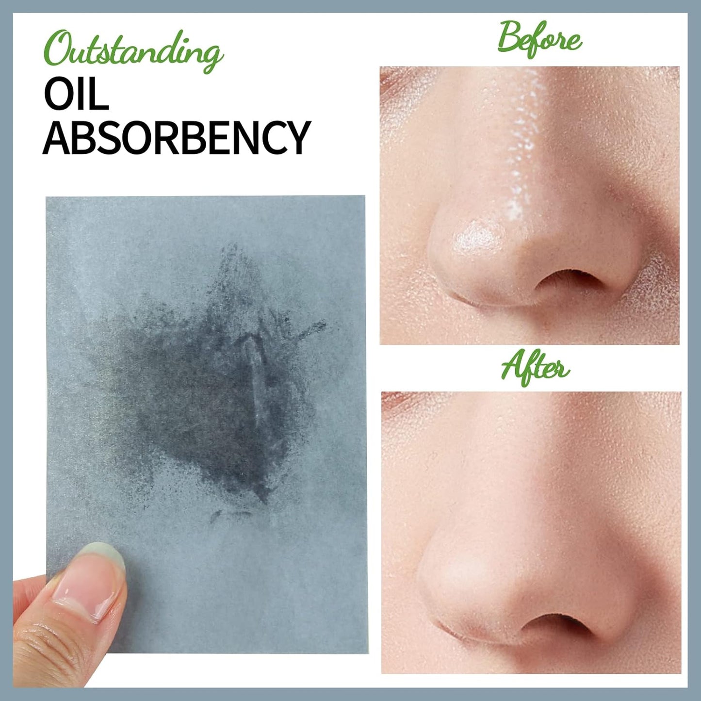 FANDAMEI Oil Blotting Sheets For Face, 200 Counts Oil Blotting Papers For Face, Blotting Paper for Oily Skin, Oil Control Film, Oil Absorbing Sheets For Face, Oil Absorbing Tissues