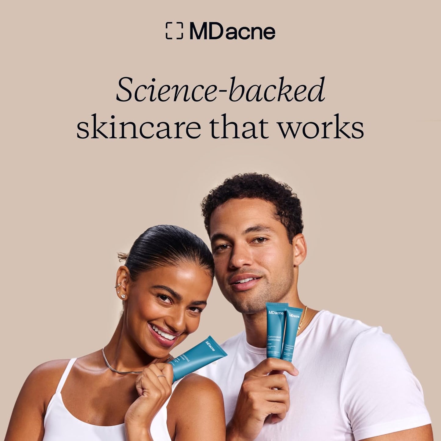 MDacne Clarifying Clay Face Mask - Deep Pore Detox with Australian Pink Clay - Detoxifying, Exfoliating & Brightening - Reduce Skin Redness & Irritation for Sensitive Acne-Prone Skin (3 Pack)