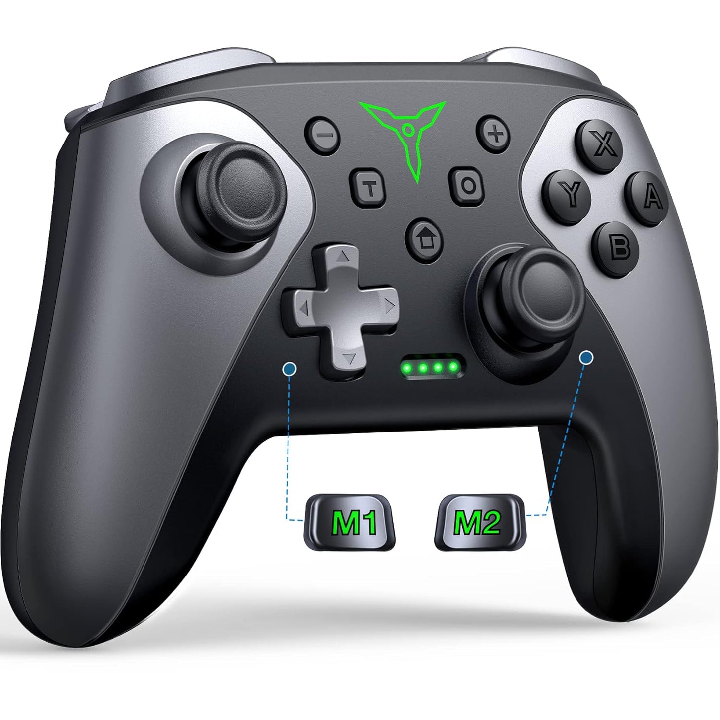 Wireless Switch Controller for Nintendo Switch 2/Switch 1/Lite/OLED Controller, Switch Controller with a Mouse Touch Feeling on Back Buttons, Extra Switch Pro Controller with Wake-up,Programmable, Turbo Function