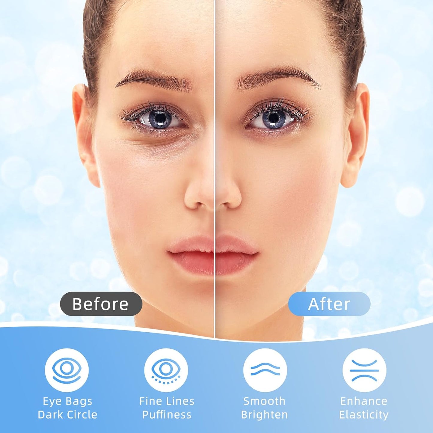 Under Eye Patches, 40 Pairs Eye Mask for Dark Circles, Puffy Eyes, Undereye Bags,Wrinkles,Eye Mask Patches with Hyaluronic Acid, Eye Treatment Skin Care for Men & Women Gift