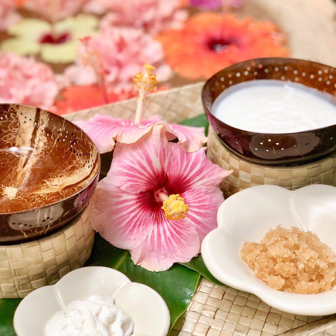 Pure Fiji Spa Gifts for Women and Man - Body Gift Box Include: Sugar Scrub, Bath and Body Oil, Body Butter and Body Lotion, Scent Pineapple