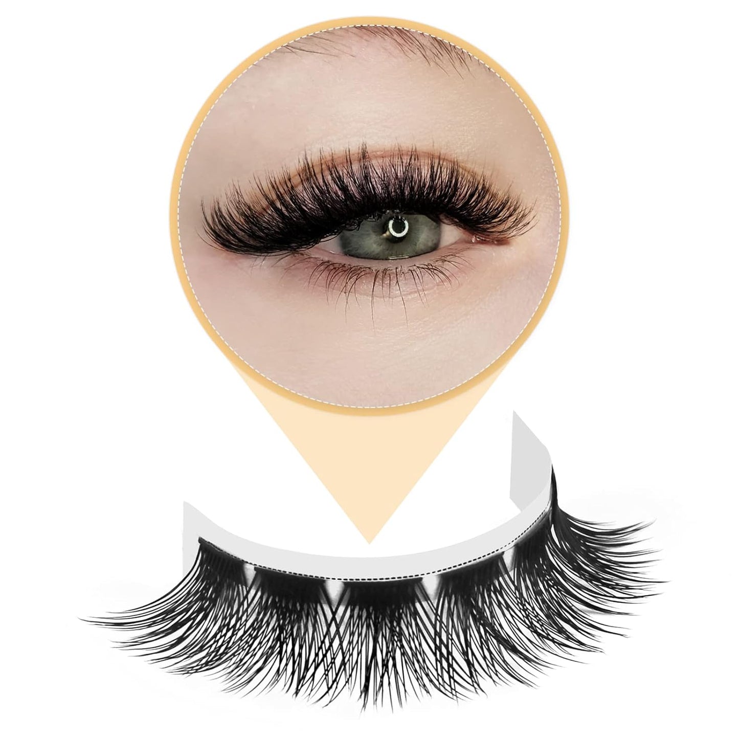 QUEWEL Cluster Lashes 72 Pcs Wide Stem Individual Lashes C/D Curl 8-18mm Length DIY Eyelash Extension False Eyelashes Natural&Mega Styles Soft for Personal Makeup Use at Home (Mega-D-18)