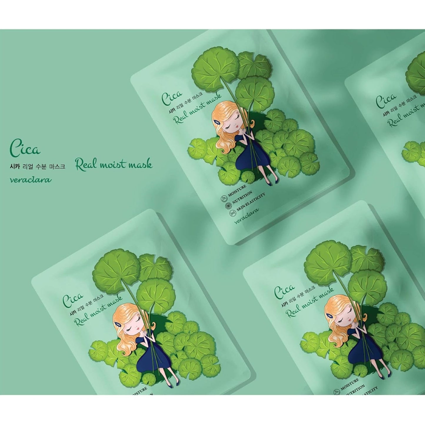 Veraclara] Facial Mask Sheet | Korean Skincare | Lighten, Moisturize, Firming Skin | Diminish Dark Spot & Circles (32PRIMECOMBO)