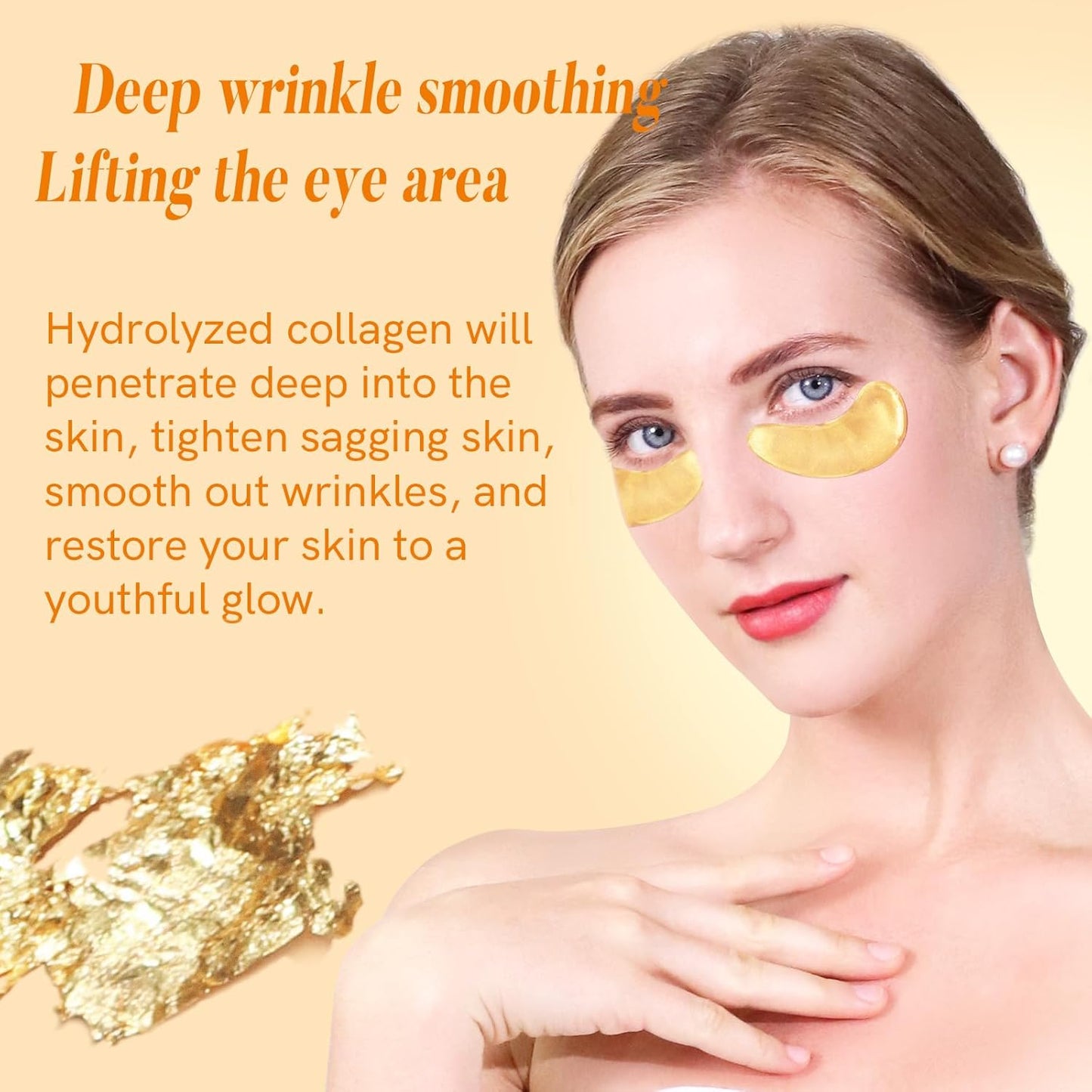 Under Eye Patches with Collagen and Hyaluronic Acid Eye Mask for Wrinkle,Dark Circles,Face Mask Skin Care Products 24 Pairs