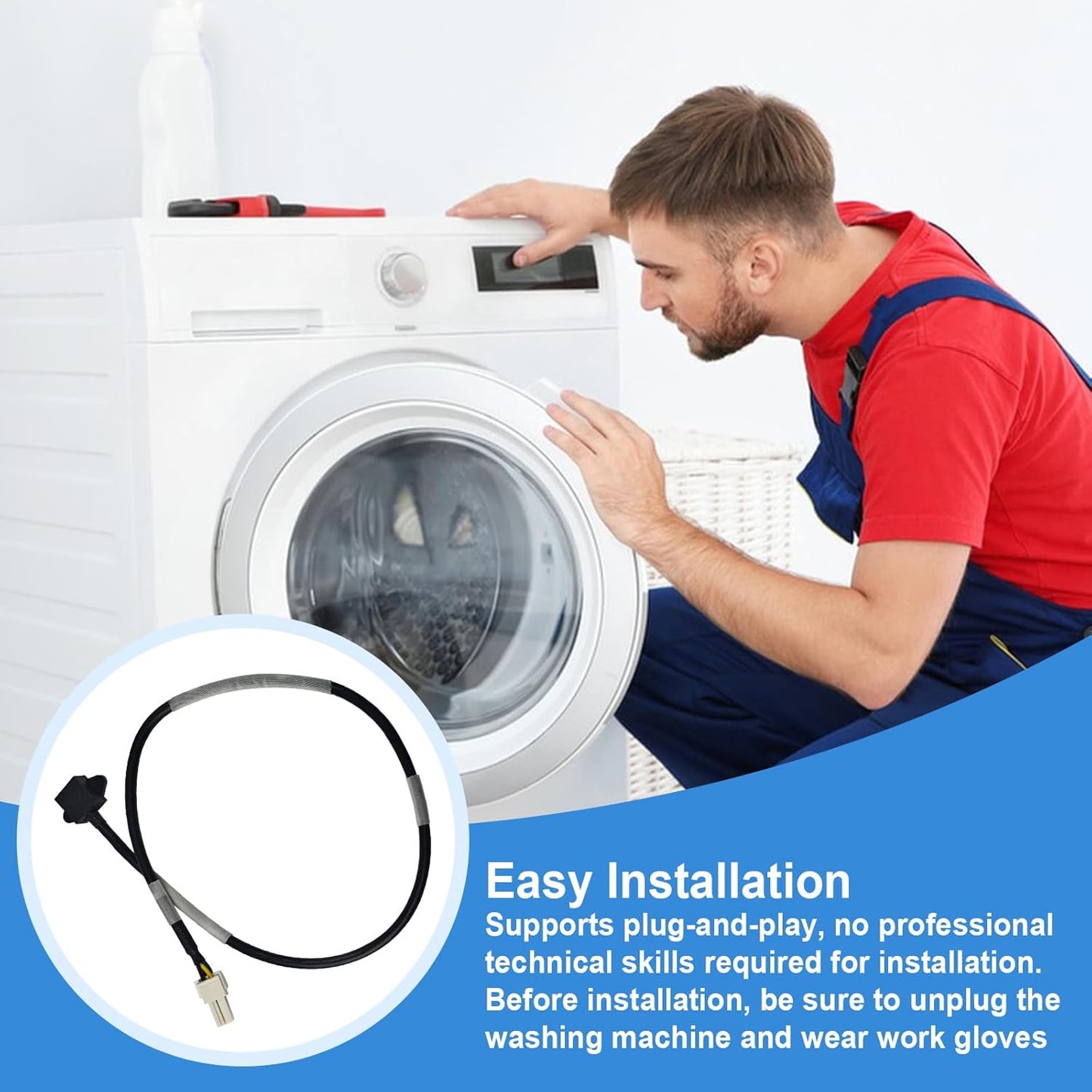 EBD48922810 Washing Machine Balance Sensor Fits for LG Vibration Sensor WM3555HWA/00 WM1455HWA/00 WV10-1410B WV10-1410W WV10-1412B Washer Balance Sensor Switch 3D Sensor CY120