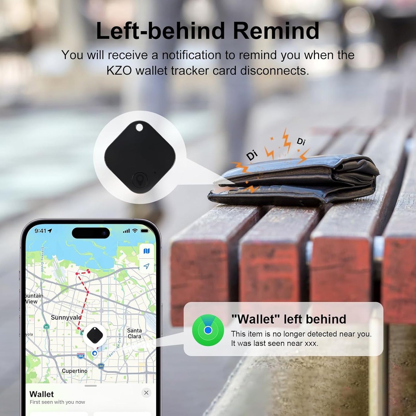 Bluetooth Tracker Tag 1 Pack, Work with Apple Find My (iOS Only, Not for Android), Item Finder for Keys, Backpack, Suitcase, Wallet, Luggage, Black