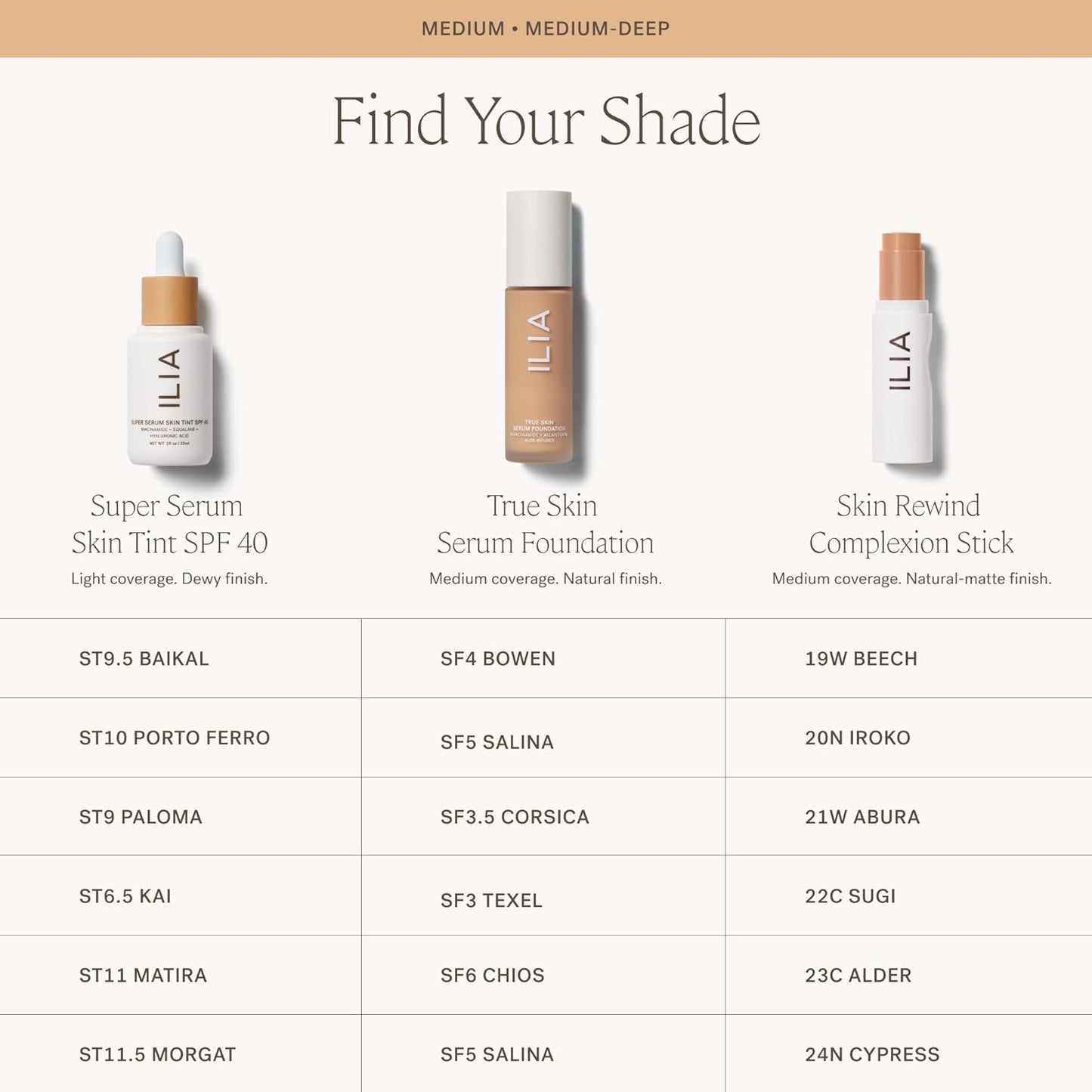 ILIA - Skin Rewind Complexion Stick - Foundation + Concealer + Skincare | Non-Toxic, Vegan, Cruelty-Free, Clean Makeup (20N - Iroko, 0.35 oz | 10 g)