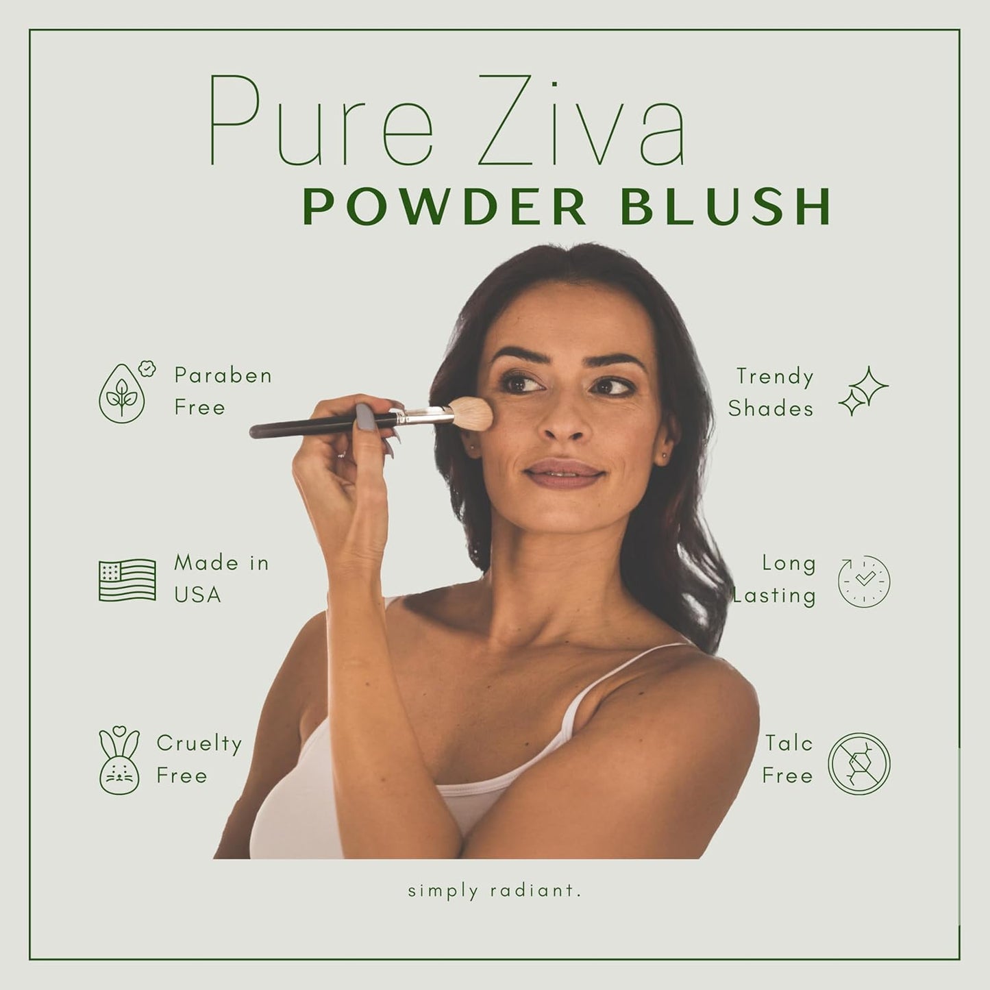 Apricot Mist Vegan Blush Pressed Cheek Color Powder, Talc & Paraben Free, No Animal Testing & Cruelty Free