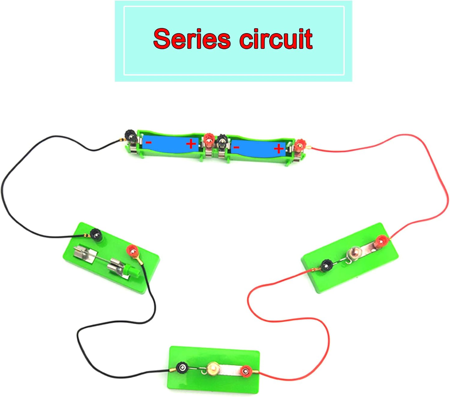 EUDAX Physics Science Lab Learning Circuit kit,Electricity Experiment Set,Building Circuits for Student Junior Senior High School Students (Basic kit)
