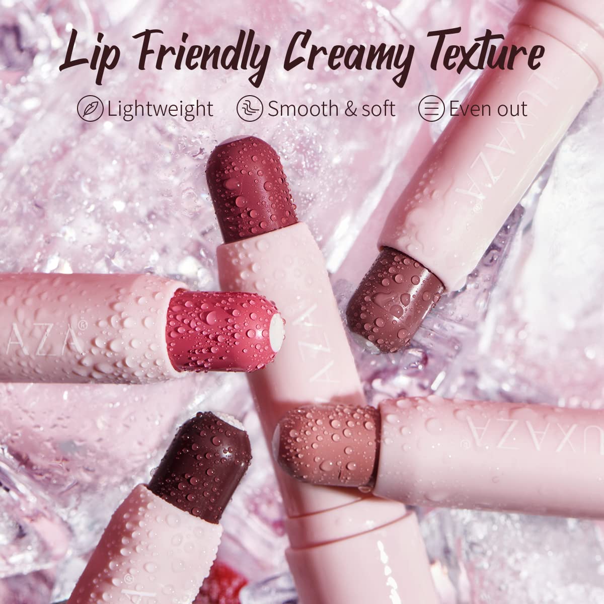2PCS Tinted Lip Balm Chapstick with Color, Natural Semi - Gloss Finish, Hydrating/Coloring 2 in 1 Moisturizer Lip Stick for Girls & Women #01＋#05