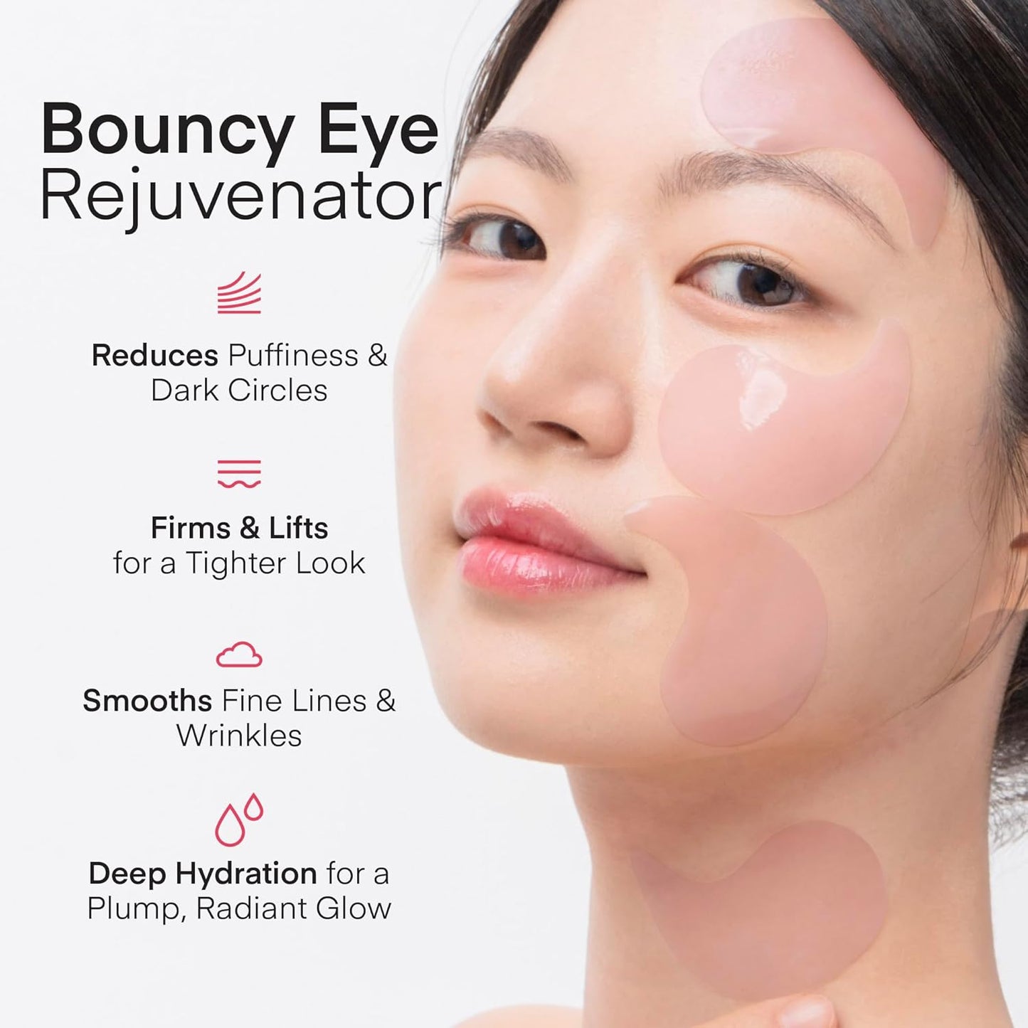 Terez & Honor Under Eye Patches - 180 Pcs Korean Self Care Hydrogel Eye Masks for Puffy Eyes, Dark Circles, Fine Lines, Wrinkles & Undereye Bags - Radiant Eyes Trio with Caffeine, Collagen & Vitamin C