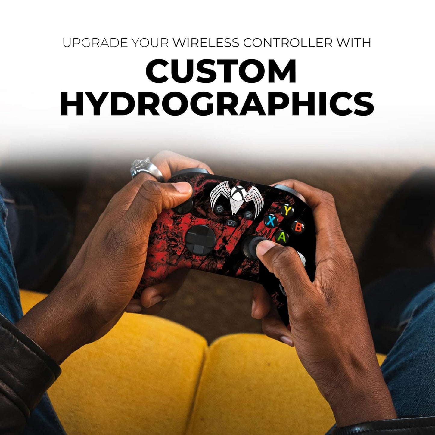 DreamController Carnagge Custom X-box Controller Wireless compatible with X-box One/Series X/S Proudly Customized in USA with Permanent HYDRO-DIP Printing(NOT JUST A SKIN) (MODDED)