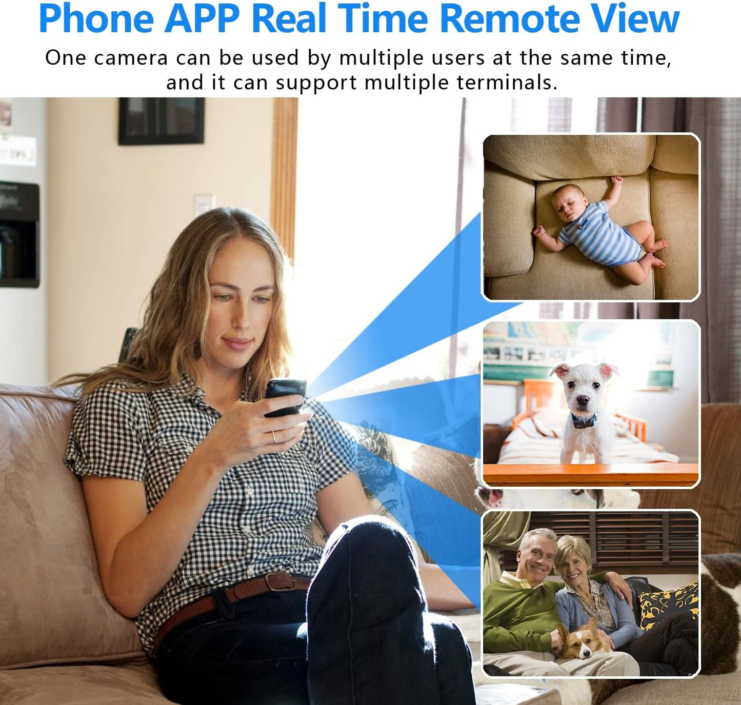 Smallest Wireless WiFi Camera,HD1080P Concealed Security Camera,Portable Video Recording Live Feed,Smart Baby Monitor with Night Vision,Motion Detection,Cloud Storage for Security with iOS AndroidAPP