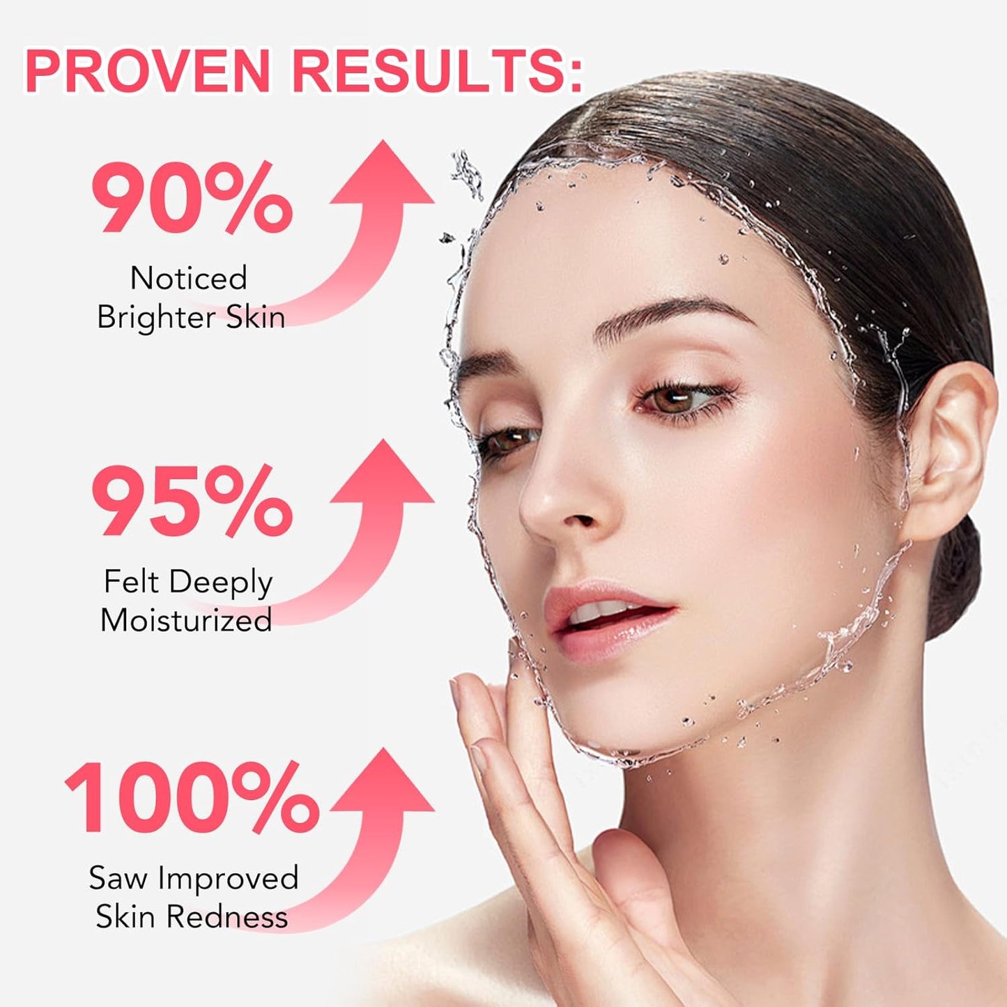 Collagen Face Mask, Hydrating Overnight Hydrogel Mask, Face Masks Skincare Anti Wrinkle Moisturizing, Facial Masks for Women Skin Care Sheet Masks for Face (4ea-Pink)