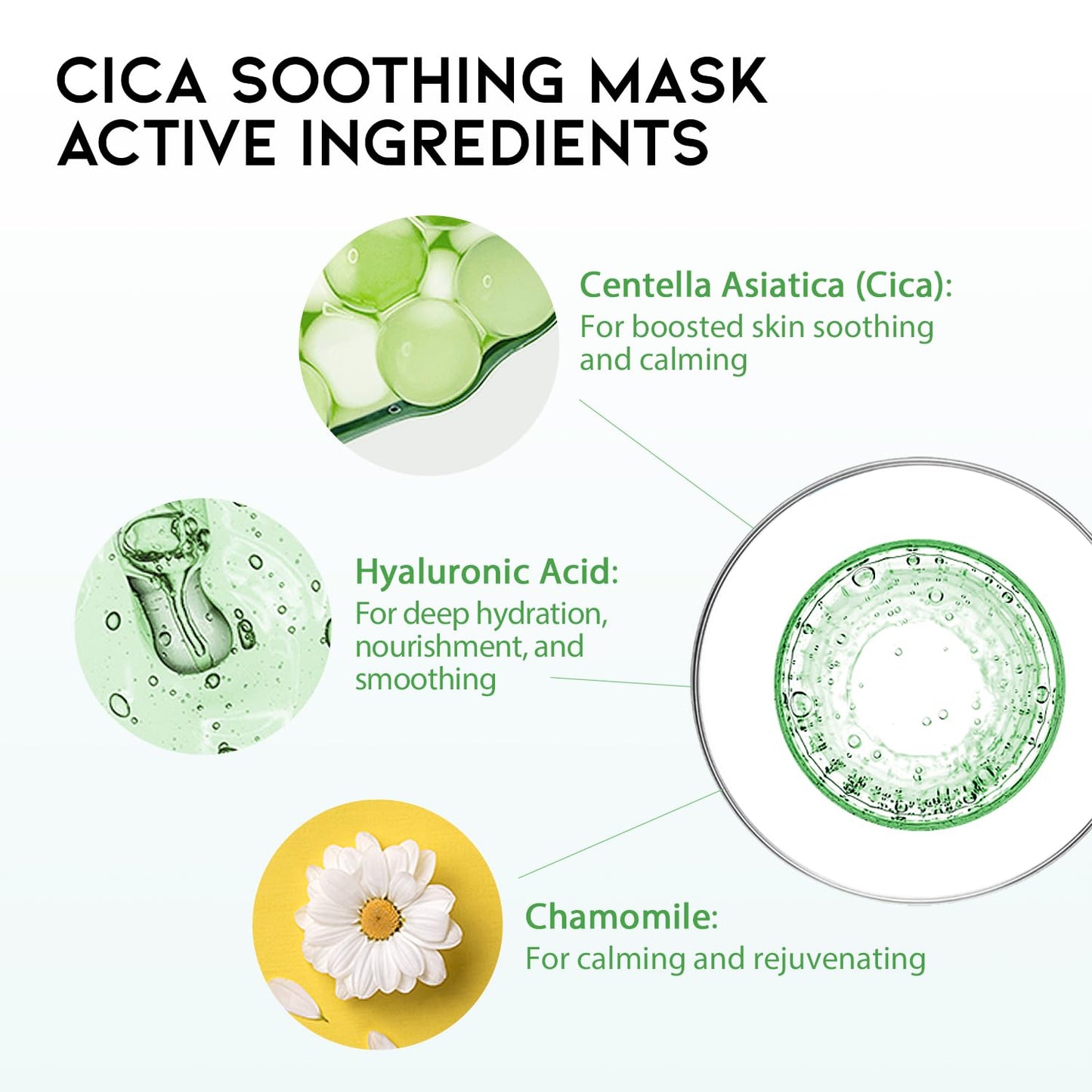 Hydrating Soothing Sheet Masks Gift Set for Skincare, Korean Vegan Sheet Mask for Dry, Sensitive Skin, Calming, Smoothing, Brightening, Collagen, Ceramide, Cica, Hyaluronic Acid 30EA