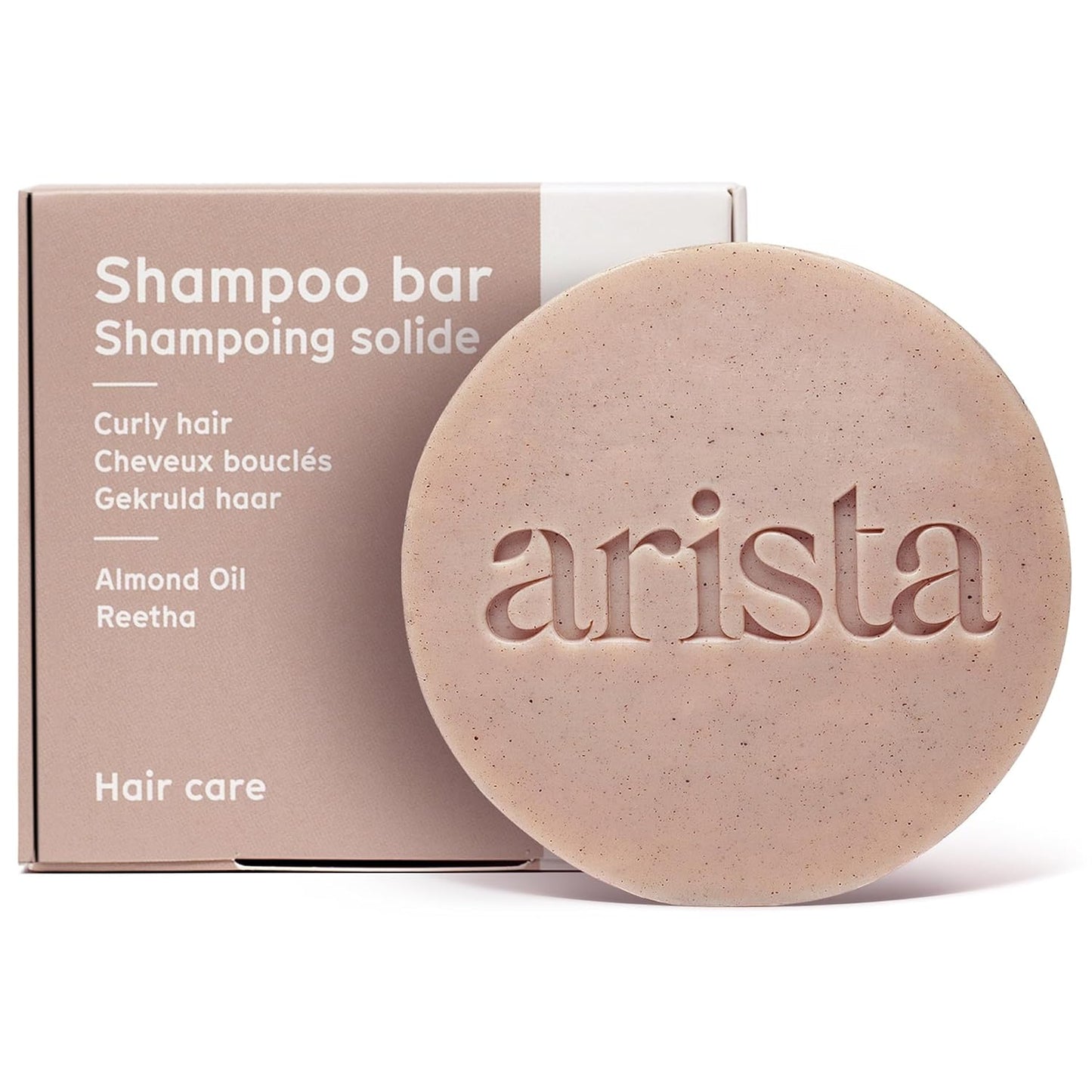 Shampoo Bar with Curly Hair Sweet Almond Oil, Reetha Fruit Powder & Shea Butter, Moisturizing for Curly Hair, Travel size