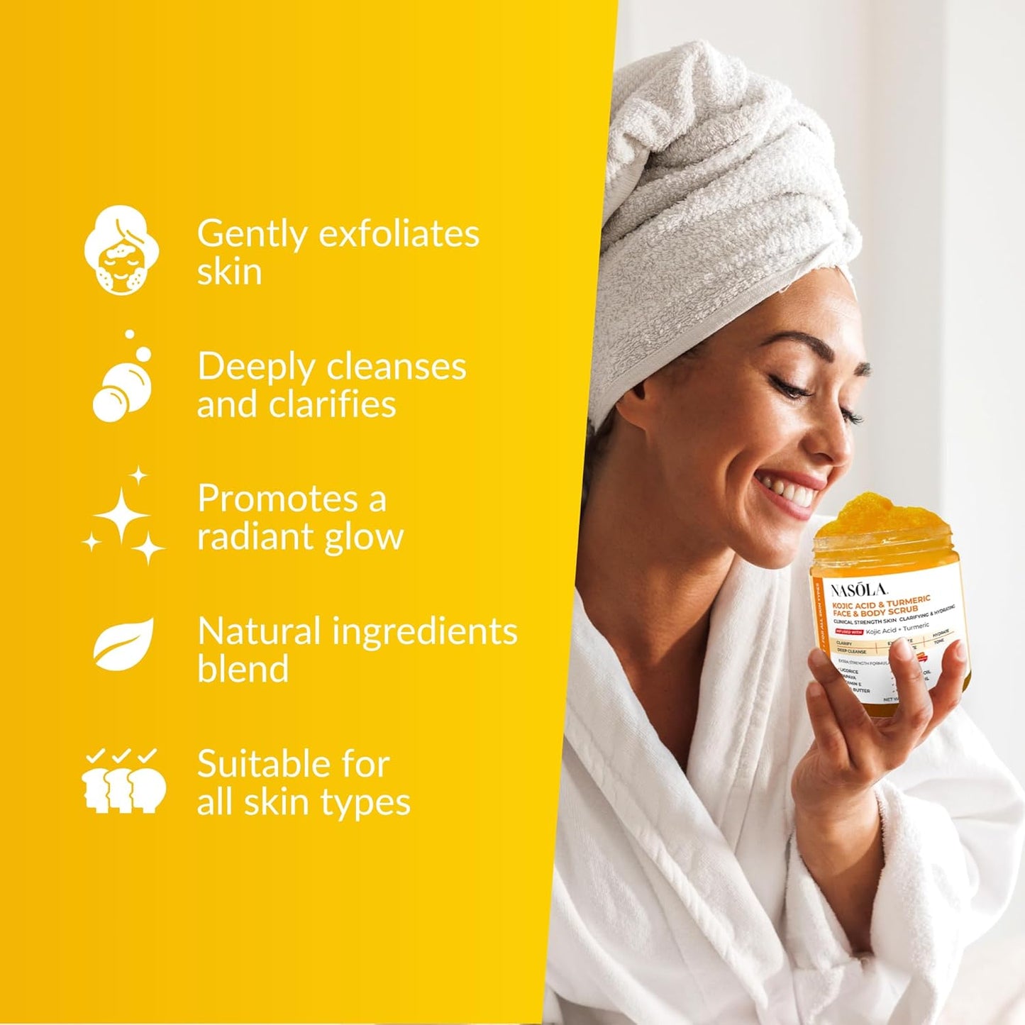 Kojic Acid Turmeric Face and Body Scrub