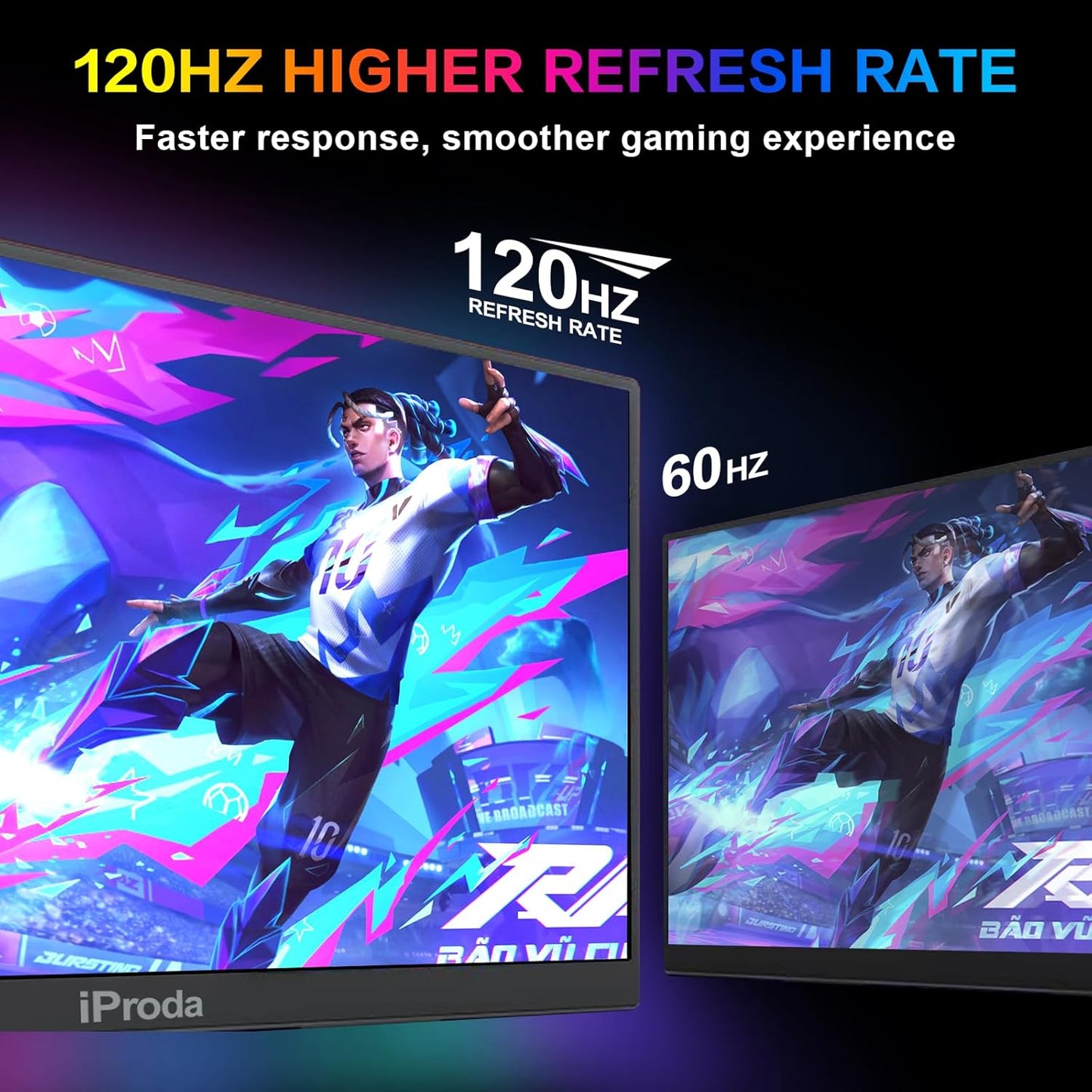 Portable Monitor for Laptop,120hz Portable Gaming Monitor FHD 1080P 18.5 inch Laptop Monitor Extender Travel Portable Computer Monitor Screen Extender for PS5/4 Mac PC