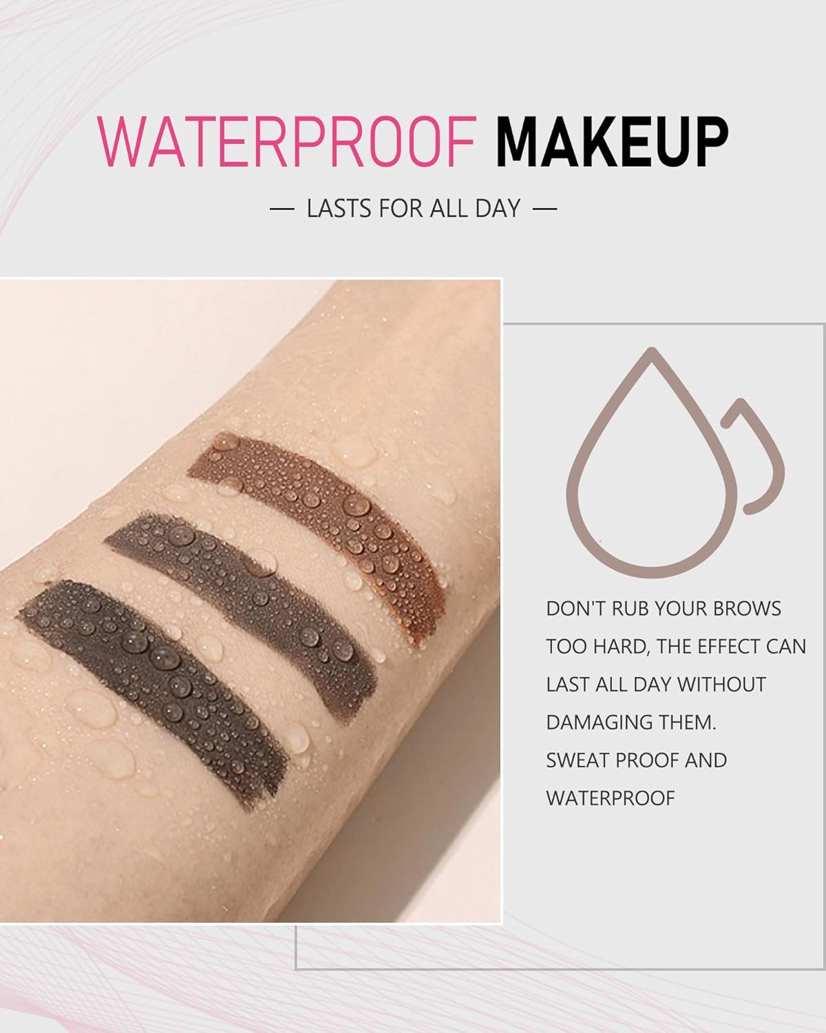 Light Brown Eyebrow Pencil Waterproof for Women - Eye Brow Makeup Pen