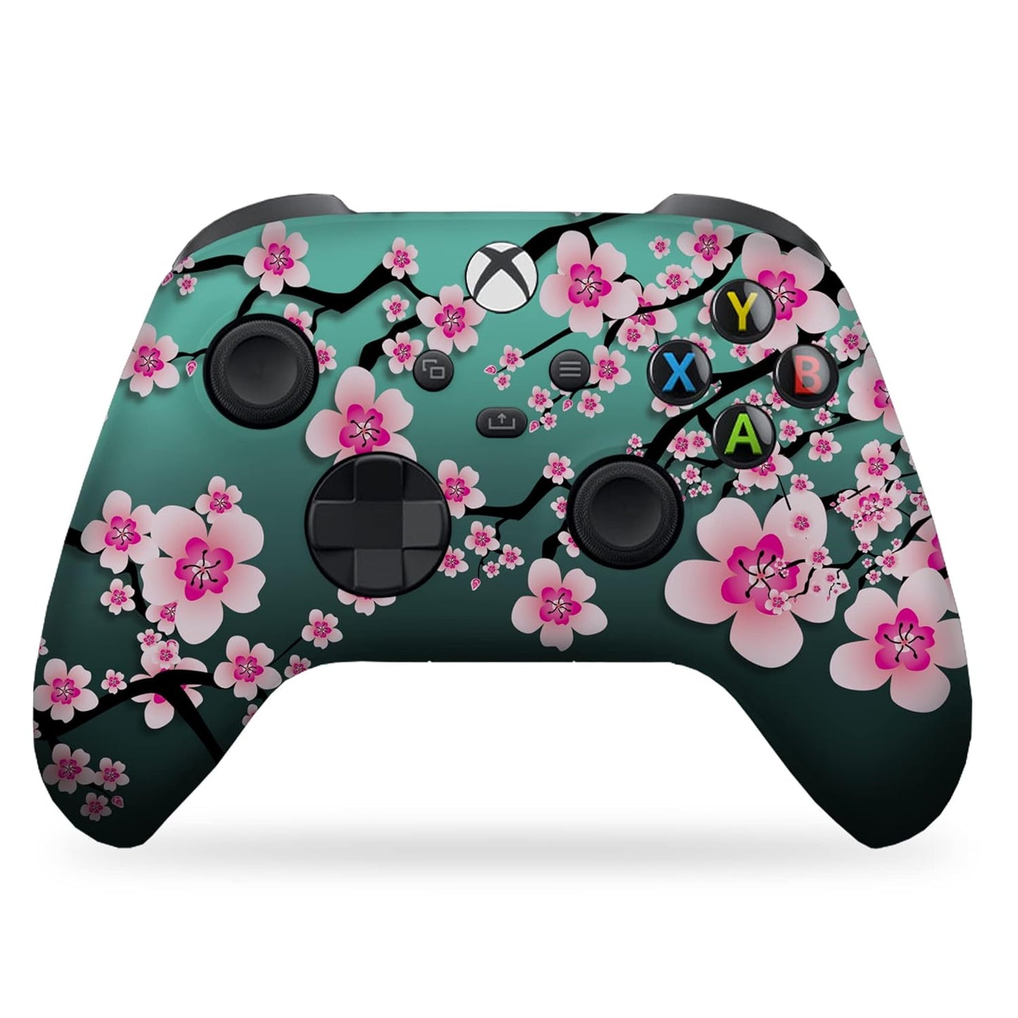 DreamController Cherry Blossom Custom X-box Controller Wireless compatible with X-box One/Series X/S Proudly Customized in USA with Permanent HYDRO-DIP Printing(NOT JUST A SKIN) (MODDED)