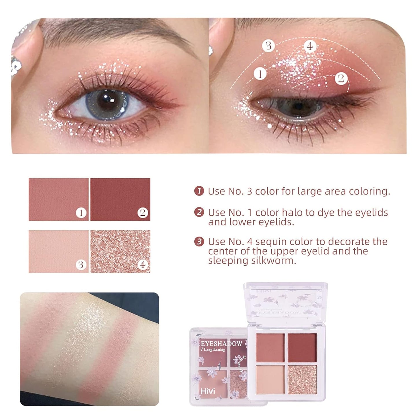 ICE LOVE All in One Makeup Kit, 8-Piece Women Complete Makeup Kit, a Must-Have Gift Set for Beginners or Professional Makeup Sets Beginners. (V102A)