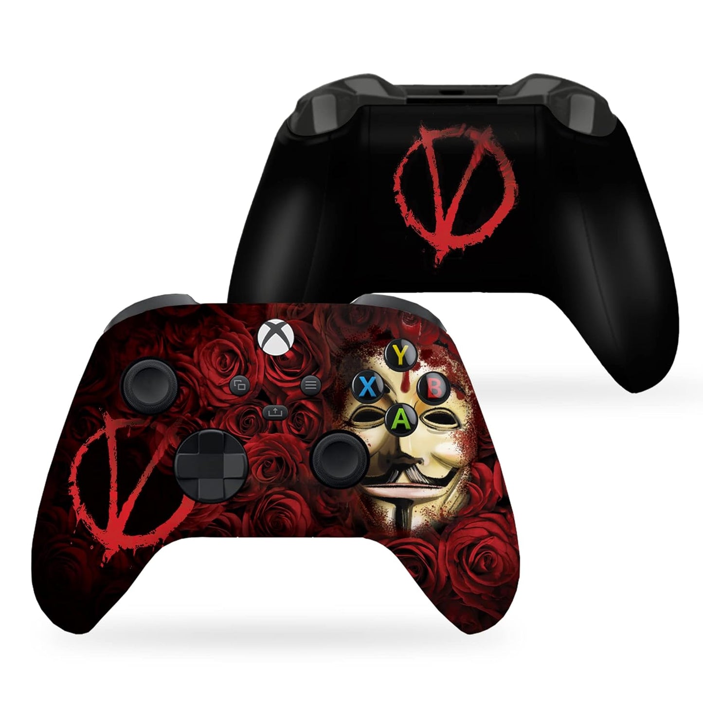 DreamController V For Venddeta Custom X-box Controller Wireless compatible with X-box One/Series X/S Proudly Customized in USA with Permanent HYDRO-DIP Printing(NOT JUST A SKIN) (MODDED)