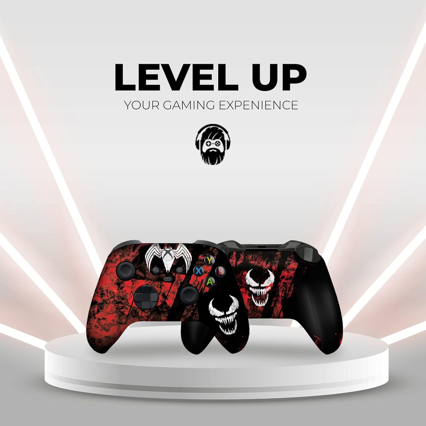 DreamController Carnagge Custom X-box Controller Wireless compatible with X-box One/Series X/S Proudly Customized in USA with Permanent HYDRO-DIP Printing (NOT JUST A SKIN)