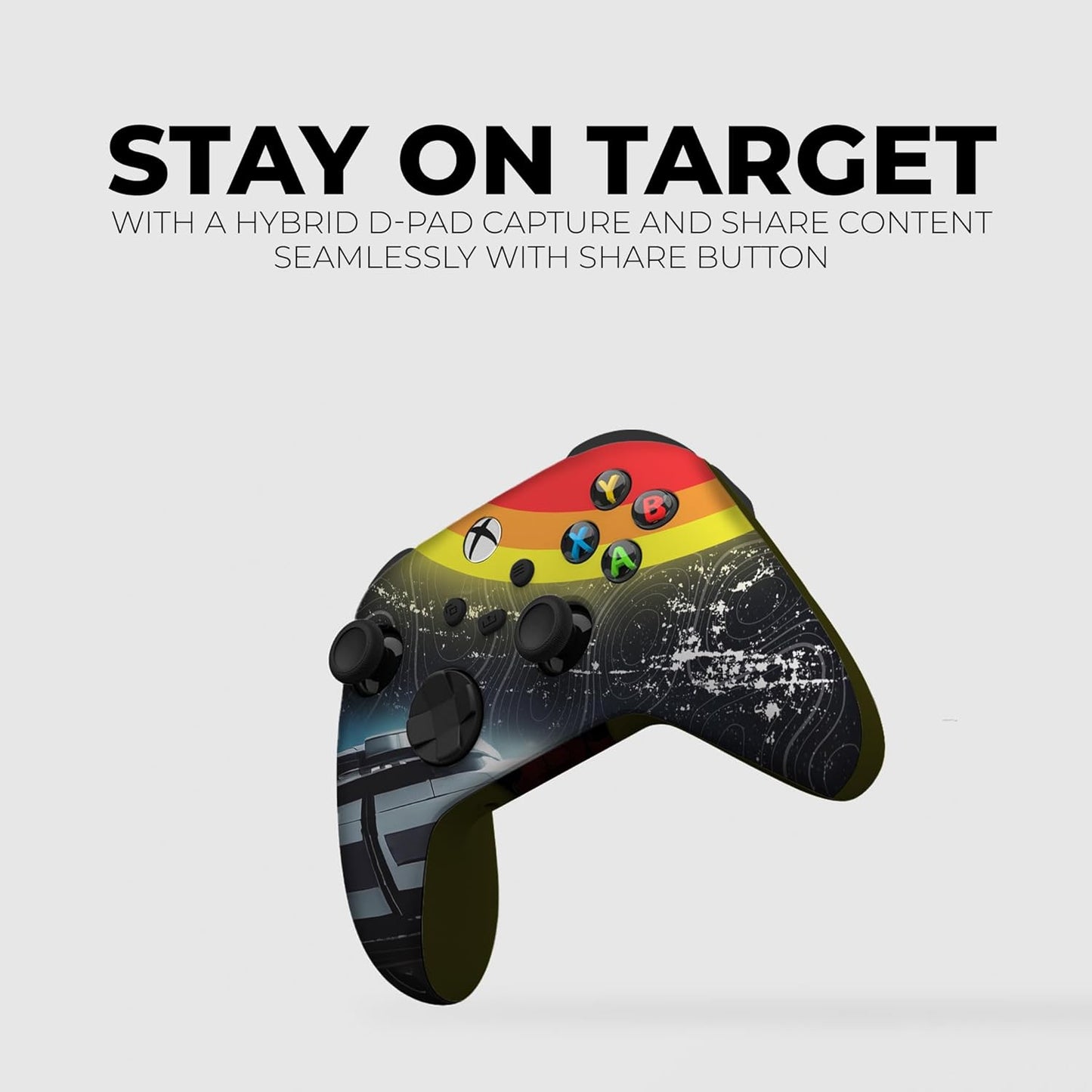 DreamController Cosmic Voyagger Custom X-box Controller Wireless compatible with X-box One/Series X/S Proudly Customized in USA with Permanent HYDRO-DIP Printing (NOT JUST A SKIN)