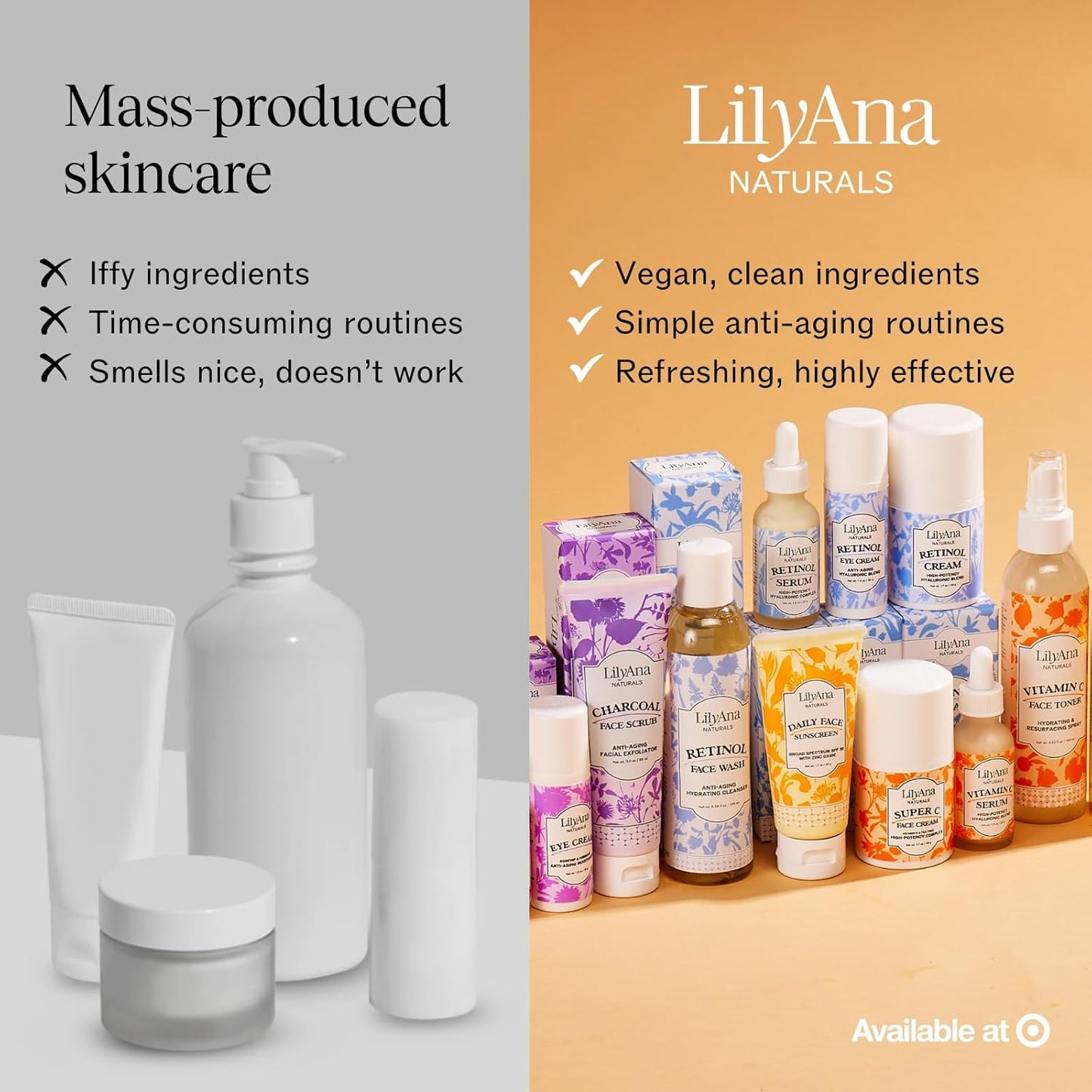 LilyAna Naturals Eye Cream - Eye Cream for Dark Circles and Puffiness, Under Eye Cream, Anti Aging Eye Cream Reduce Fine Lines and Wrinkles (1.0 Ounce, Retinol)