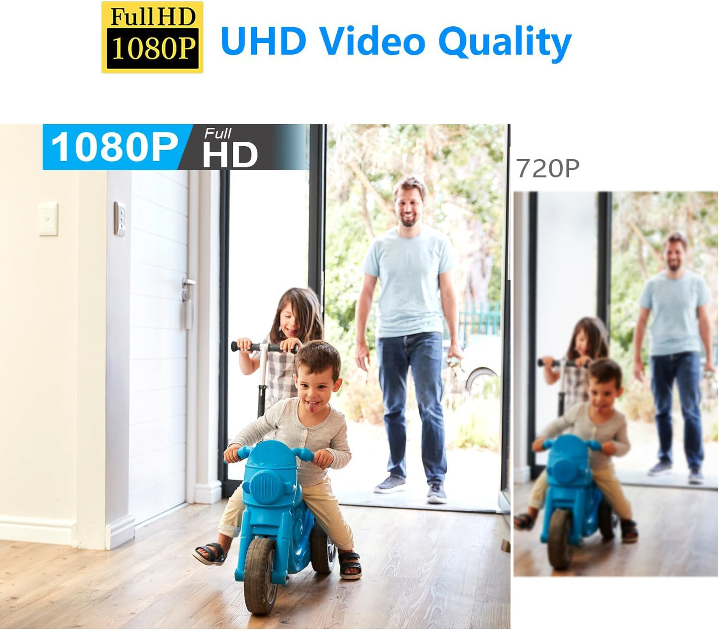 【Free 64G】 Smallest Wireless WiFi Battery Camera,HD1080P Concealed Coin Size Security Camera,Video Recording Live Feed for Night Vision,Motion Detection,Cloud Storage for Security with iOS Android