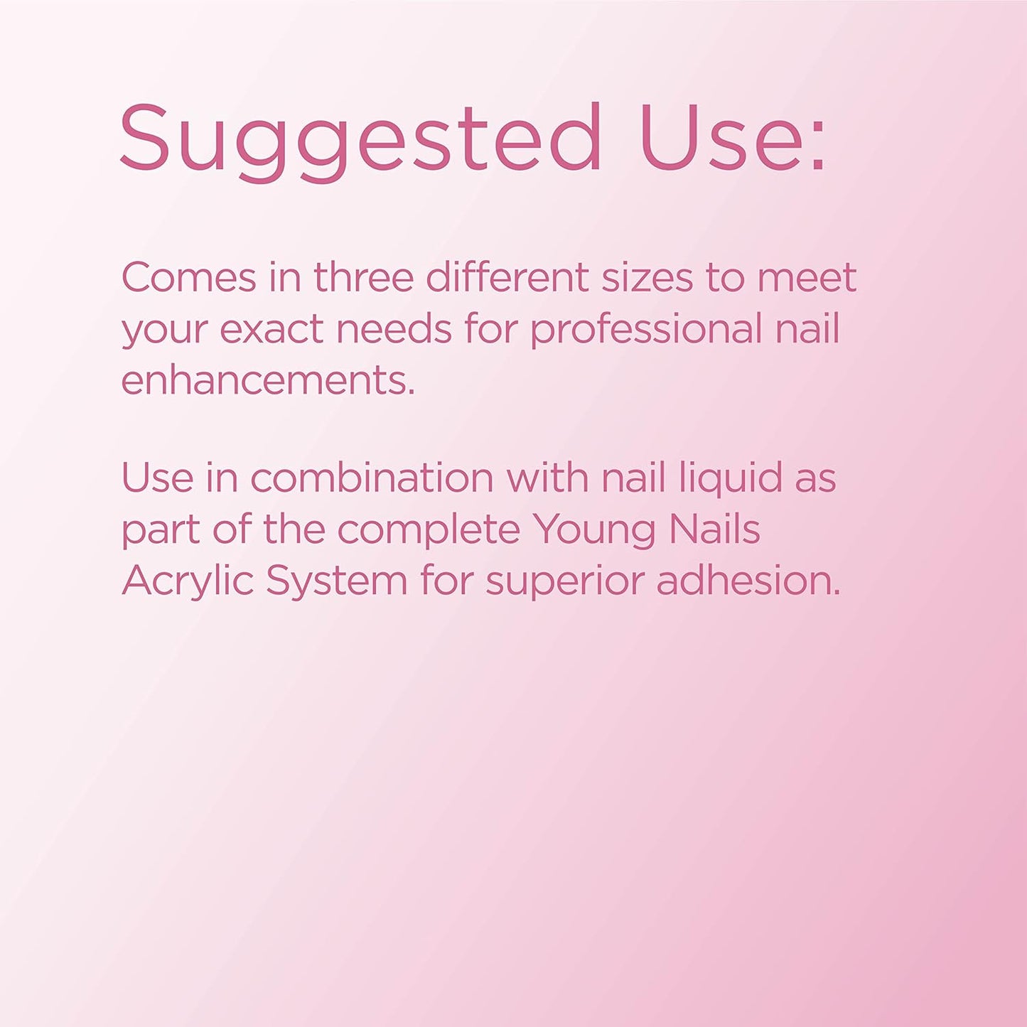 Young Nails Acrylic Core Powder - Self-Leveling Acrylic Nail Powder, Clear Nude Pink White Acrylic Powder for Nail Extenstion, Professional Grade, Superior Adhesion, Color - Natural, 85g