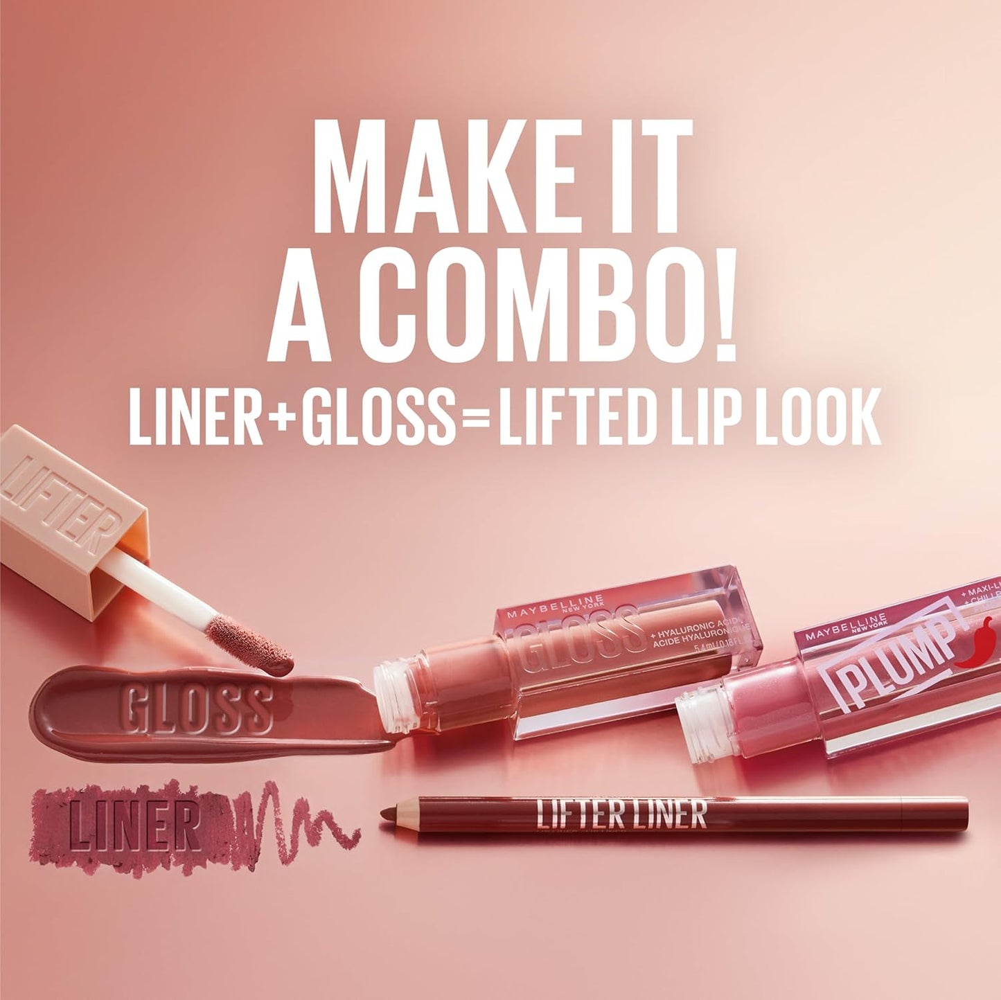 Maybelline New York Lifter Gloss Hydrating Lip Gloss with Hyaluronic Acid, Sweetheart, Sheer Red, 1 Count